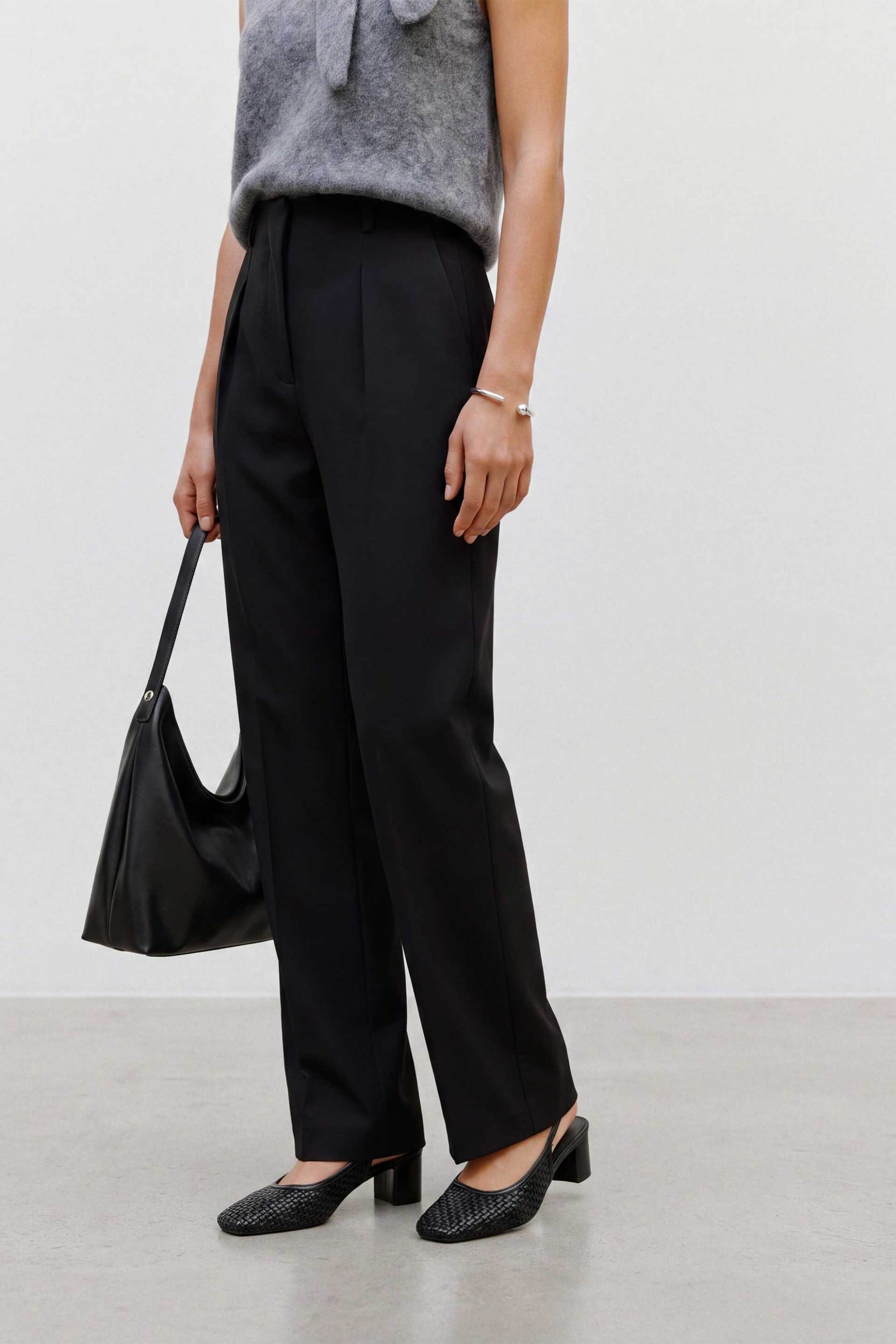 Topshop γυναικείο παντελόνι ψηλόμεσο Straight Fit 