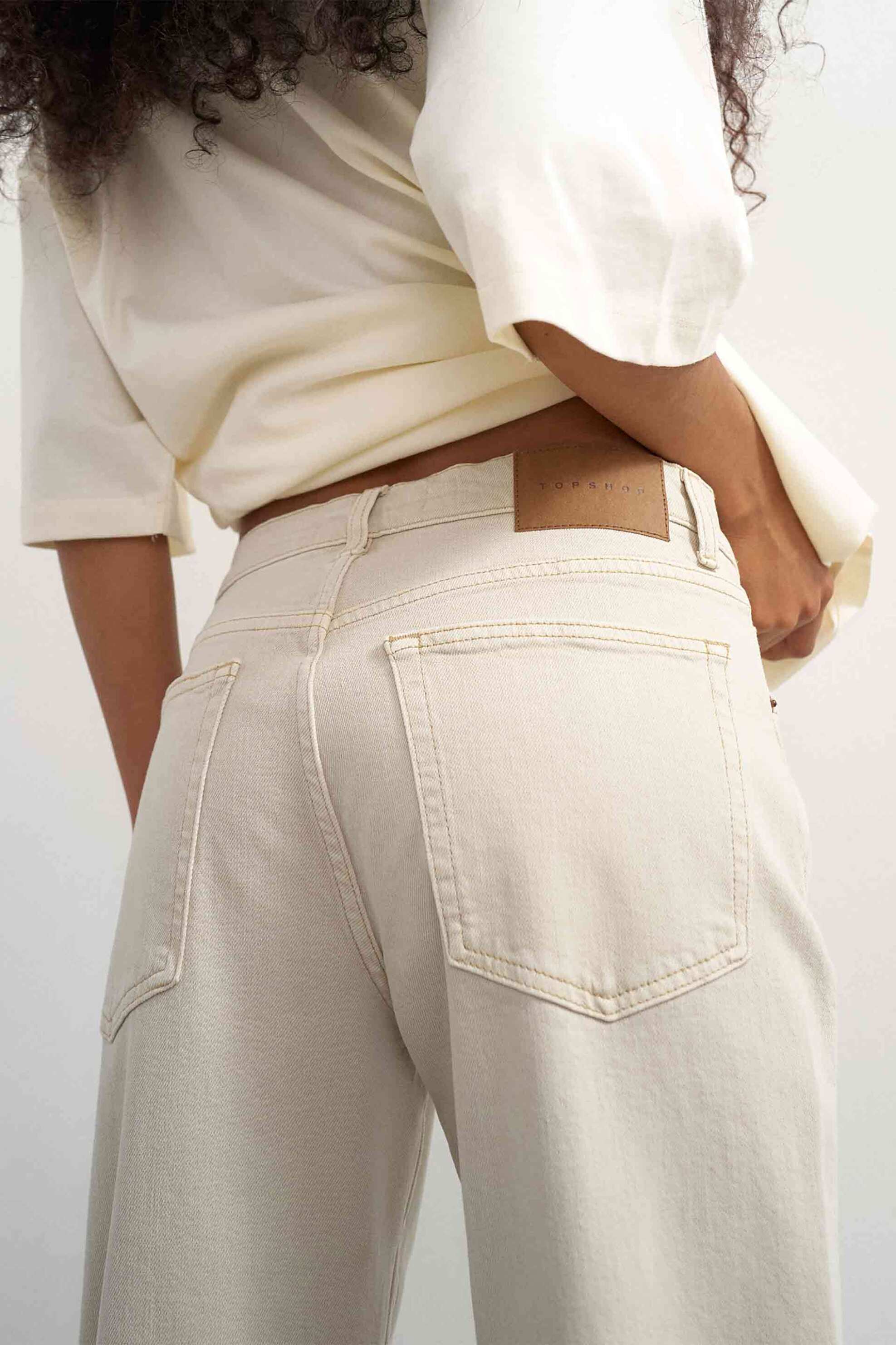 TOPSHOP Topshop γυναικείο τζιν παντελόνι Regular Fit "Orson" - 31002148 Εκρού - 4
