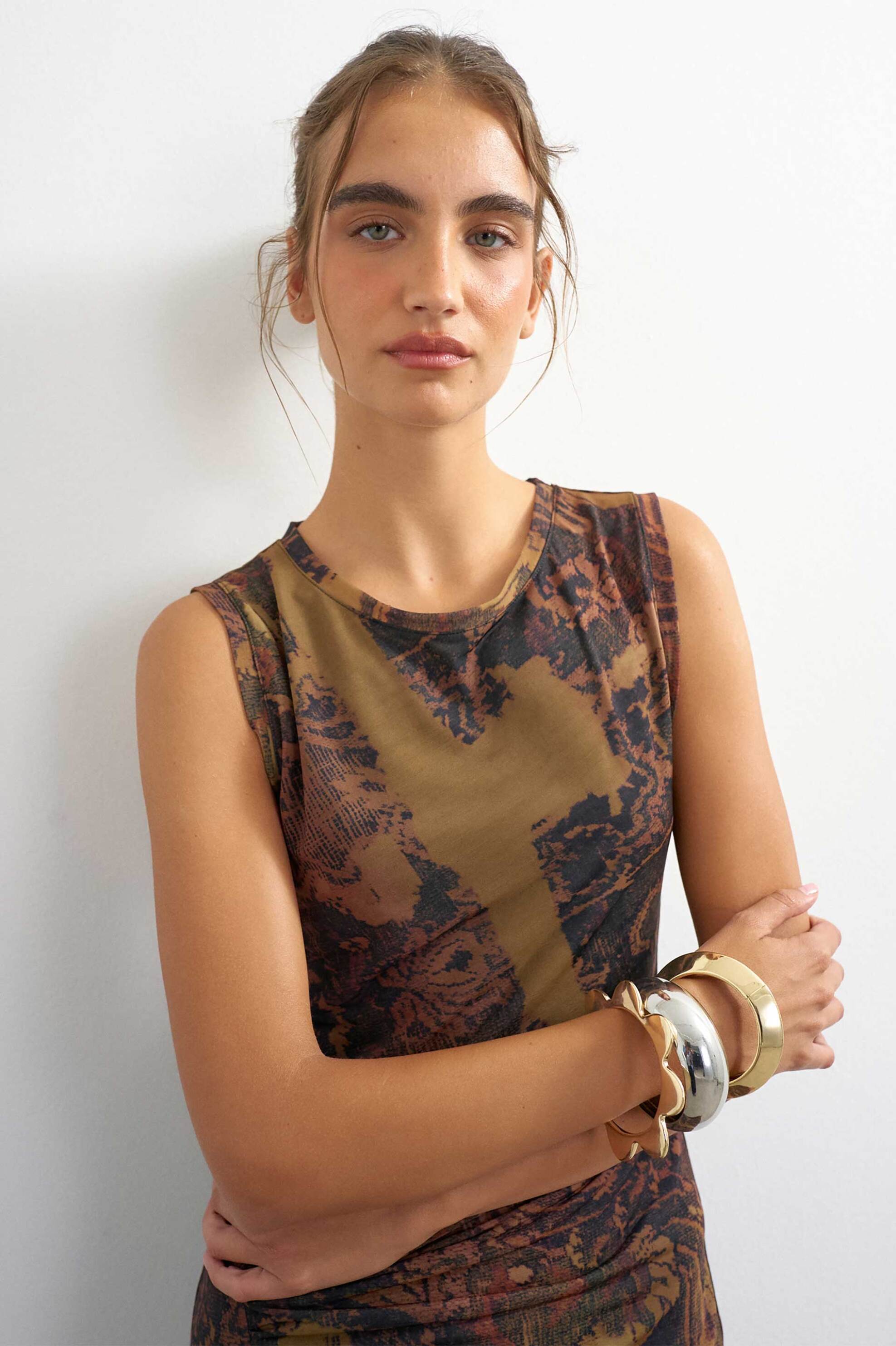 Topshop γυναικείο midi φόρεμα 