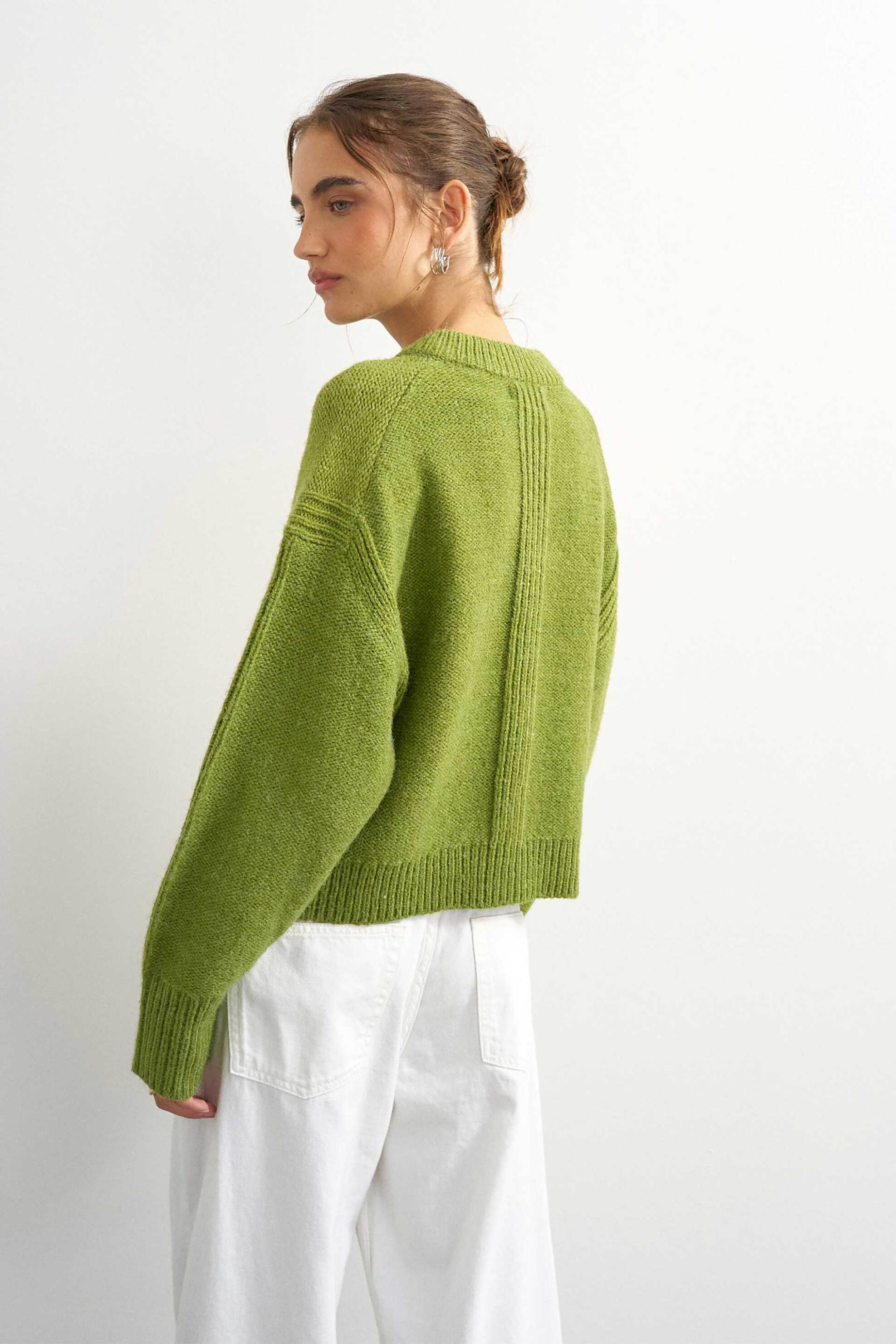 TOPSHOP Topshop γυναικεία πλεκτή ζακέτα " Flora" - 31001413 Πράσινο - 4