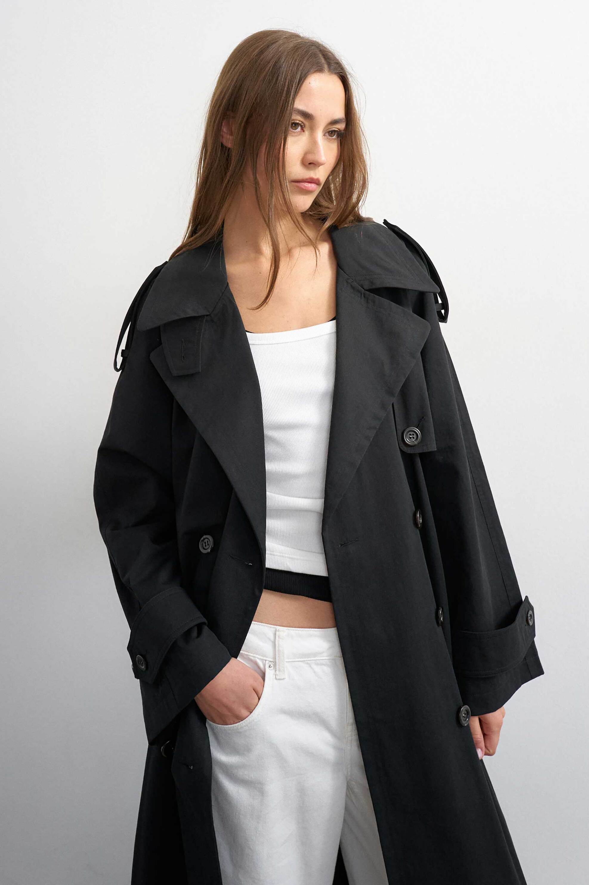 TOPSHOP Topshop γυναικεία καπαρτίνα "Sara" - 31001484 Μαύρο - 3