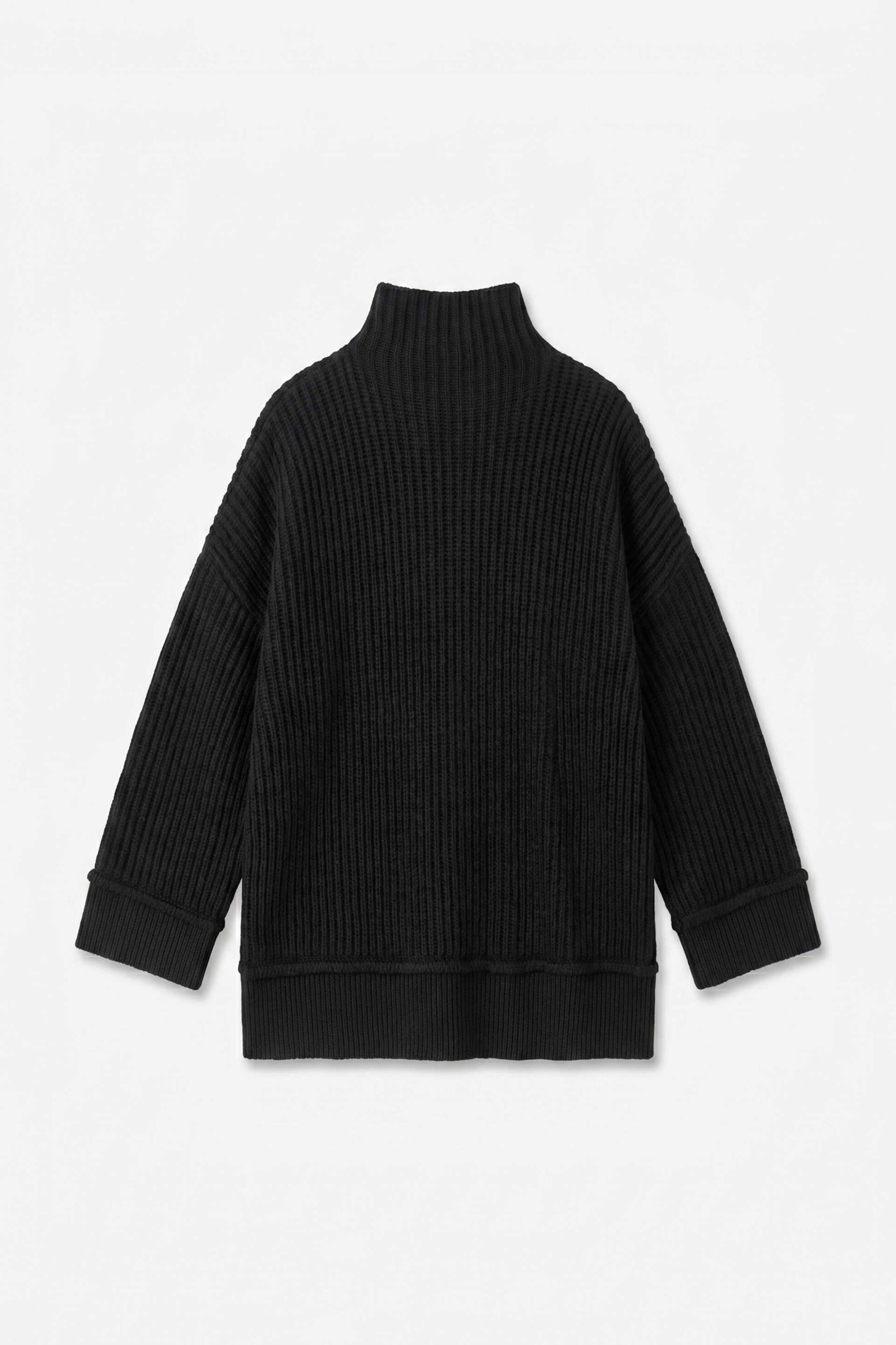 TOPSHOP Topshop γυναικείο πουλόβερ με ζιβάγκο "Rosa" - 31001646 Μαύρο - 4