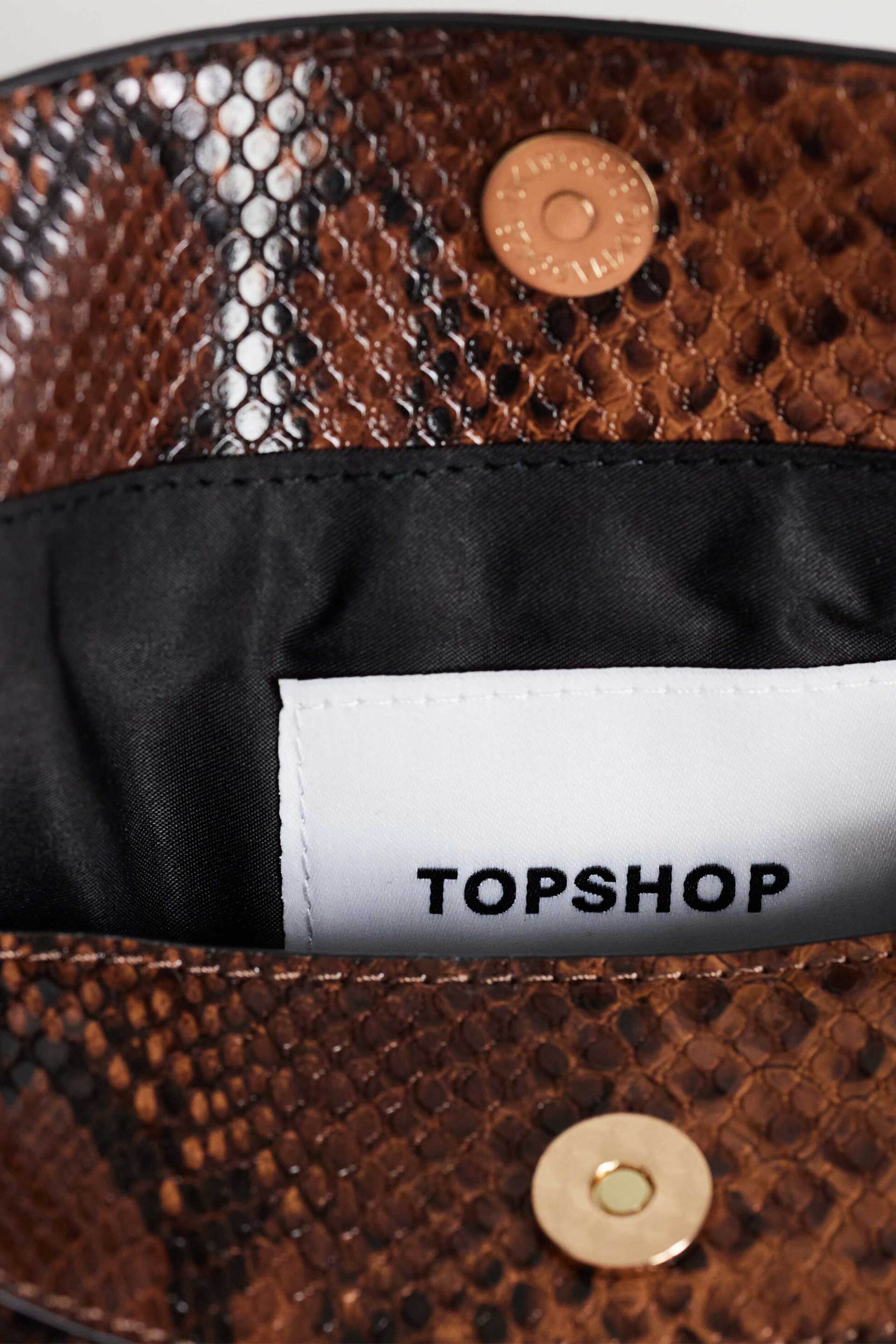 TOPSHOP Topshop γυναικεία τσάντα ώμου "Annabel" - 31001666 Καφέ - 4