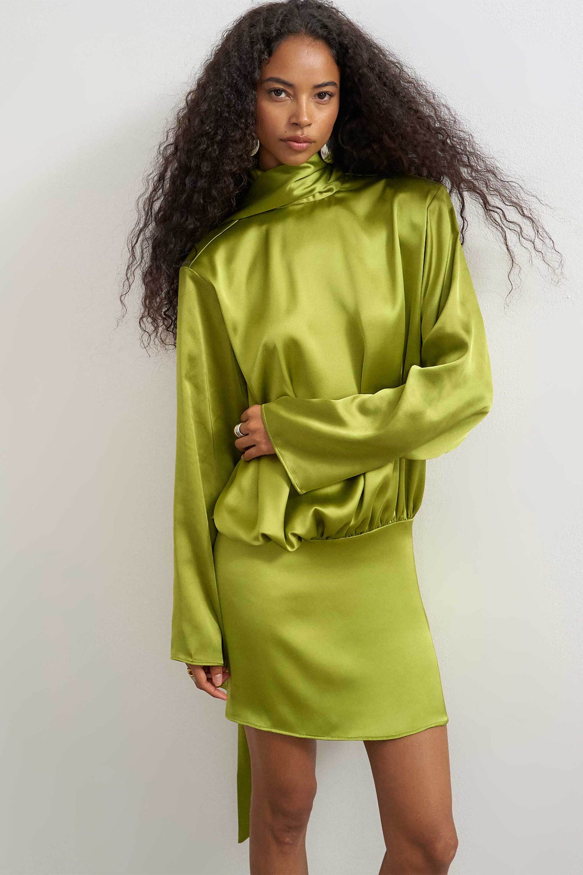 Topshop γυναικείο mini φόρεμα σατέν 