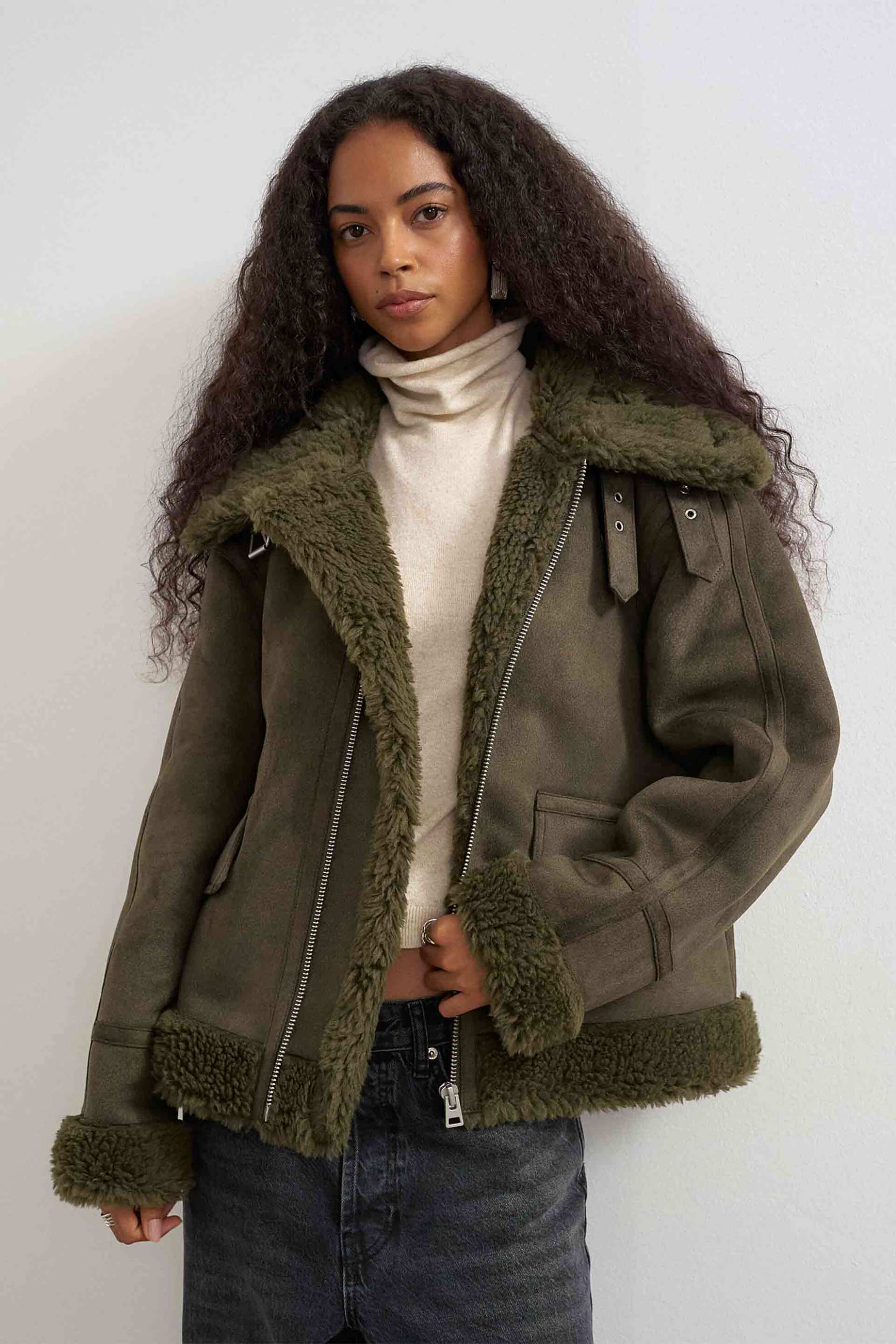 Topshop γυναικείο jacket από faux δέρμα 