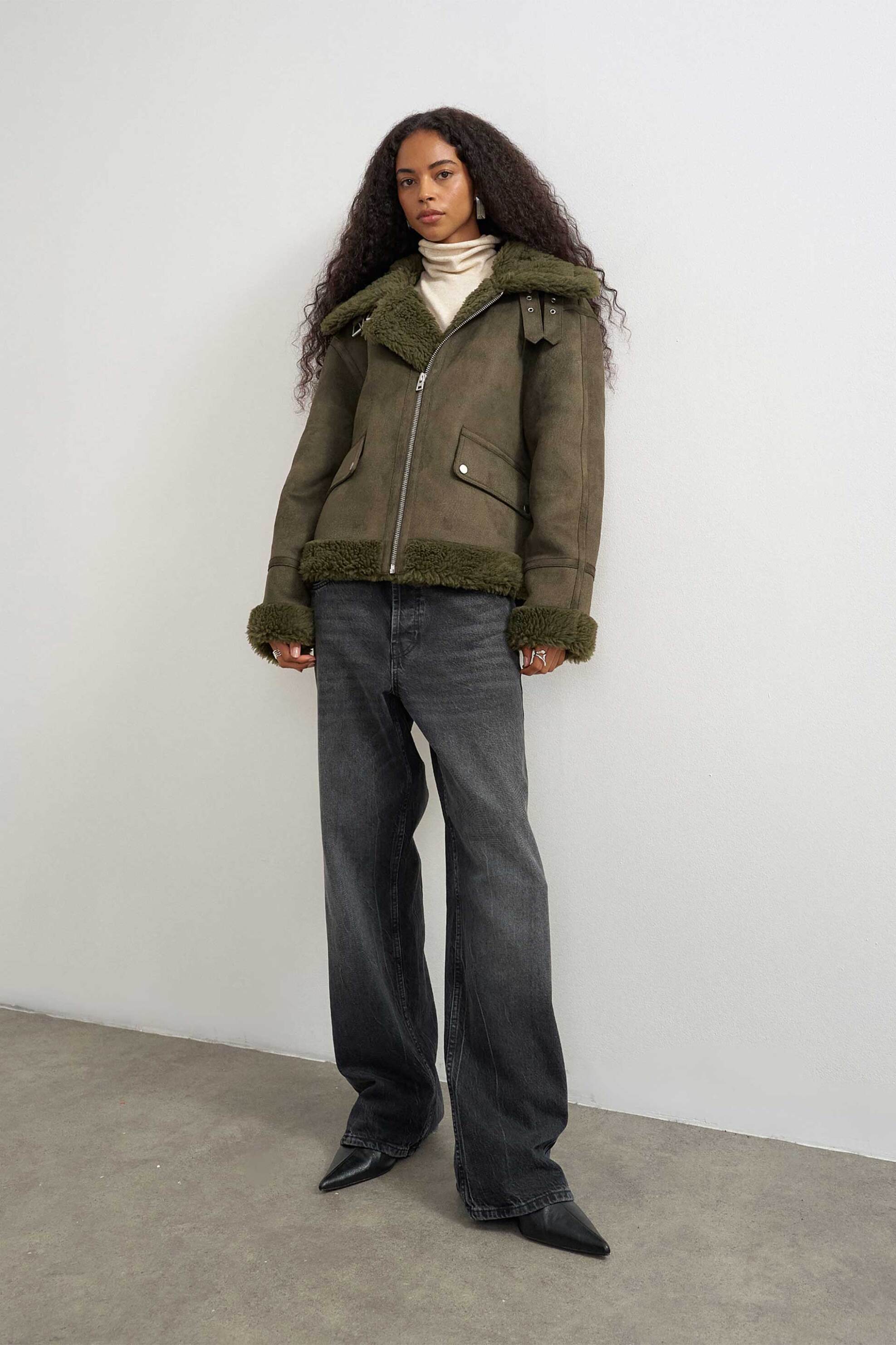 TOPSHOP Topshop γυναικείο jacket από faux δέρμα "Tilda" - 31001462 Πράσινο - 3