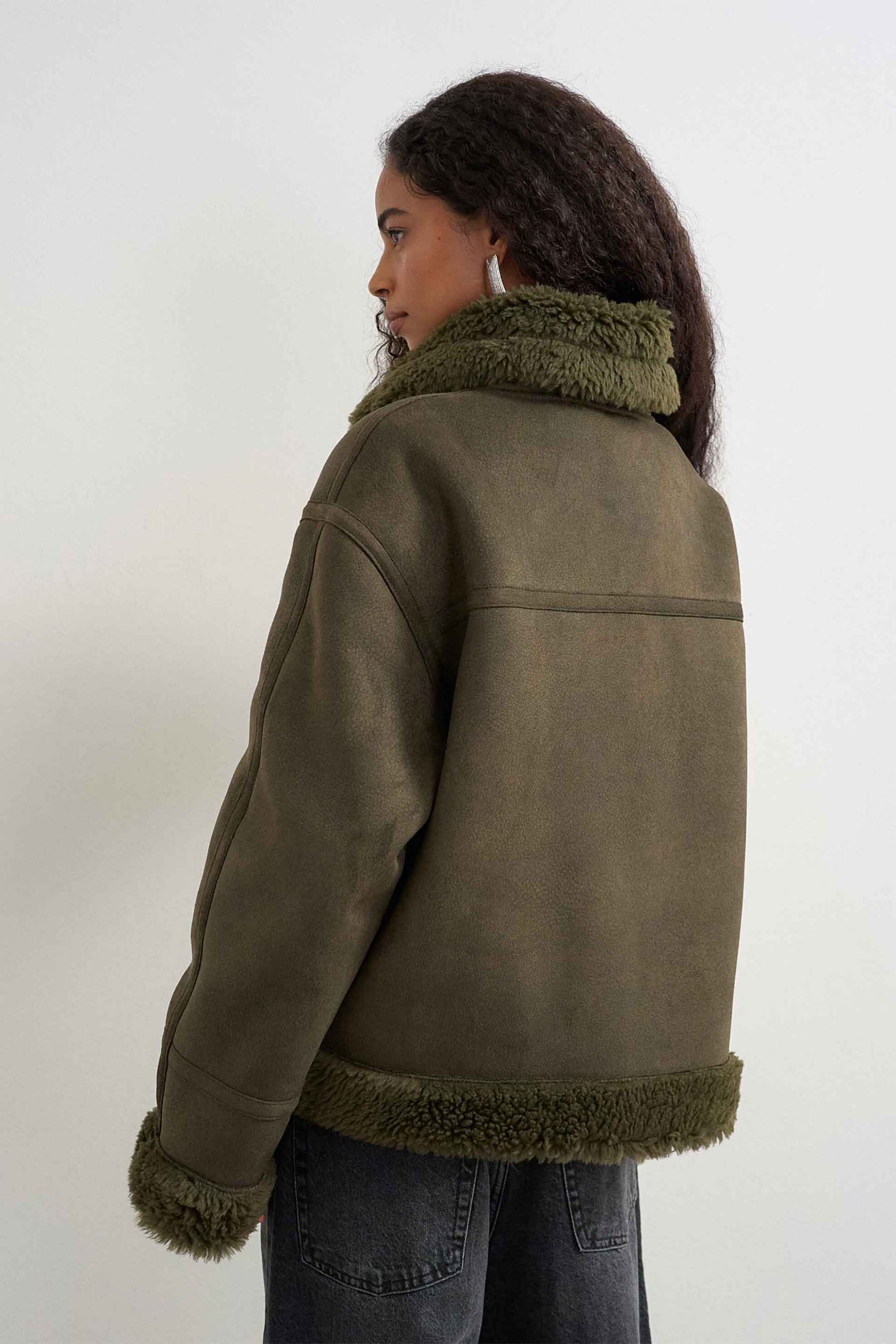 TOPSHOP Topshop γυναικείο jacket από faux δέρμα "Tilda" - 31001462 Πράσινο - 4