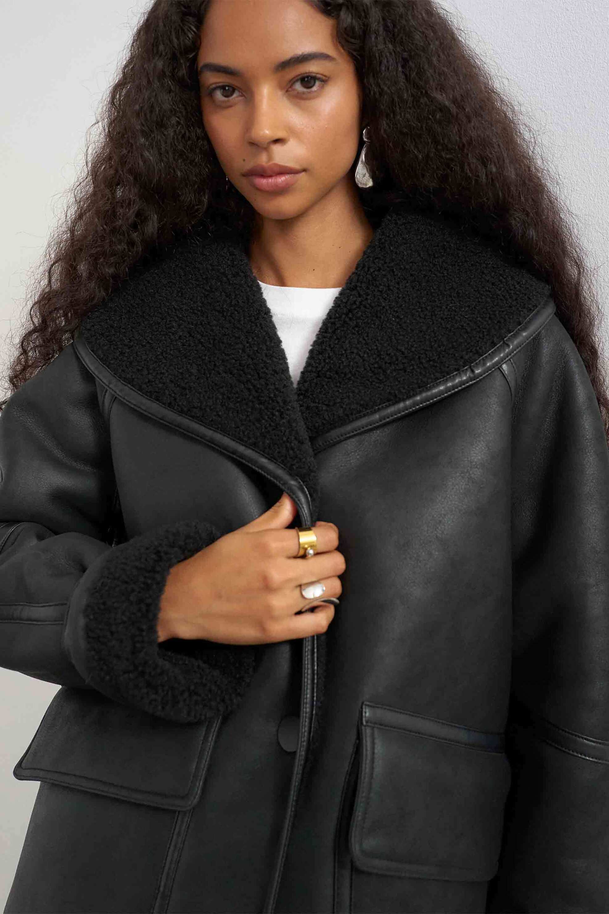 Topshop γυναικείο jacket από faux δέρμα 