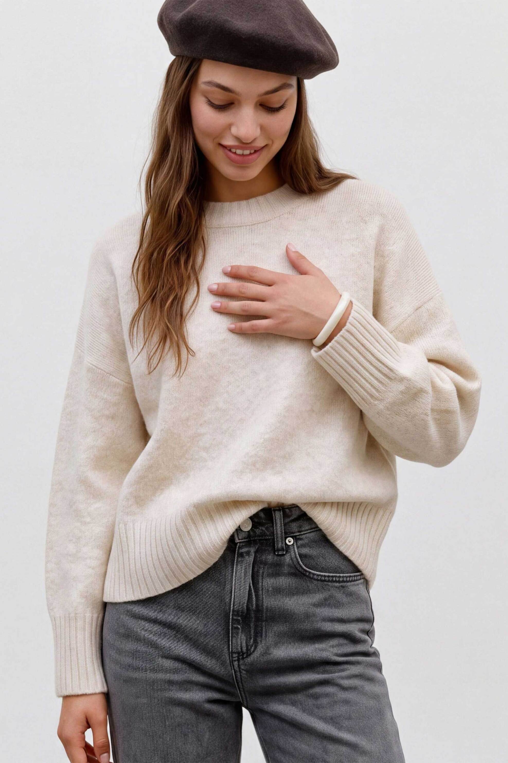 Topshop γυναικείο πουλόβερ μονόχρωμο 