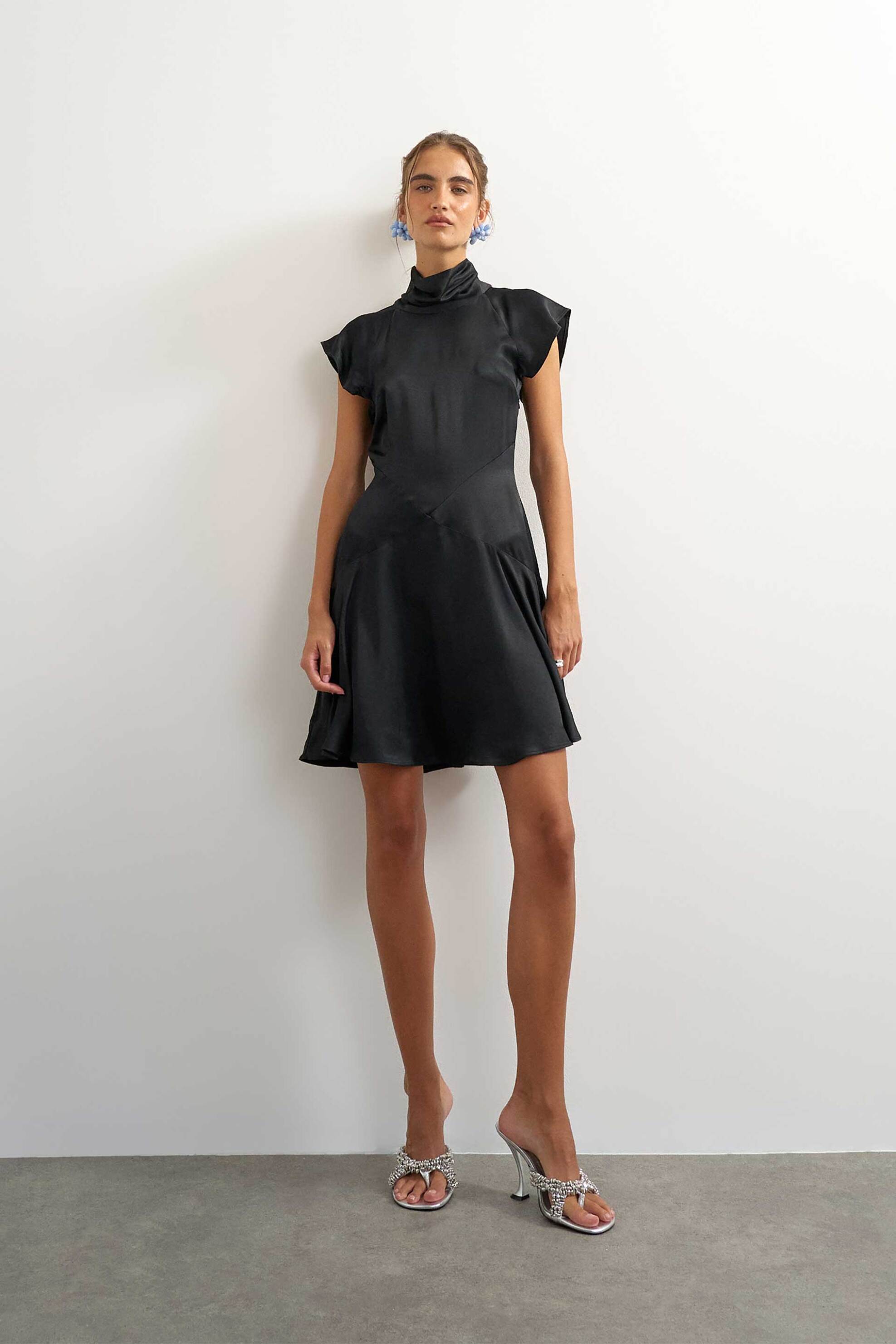 Topshop γυναικείο mini φόρεμα σατέν 