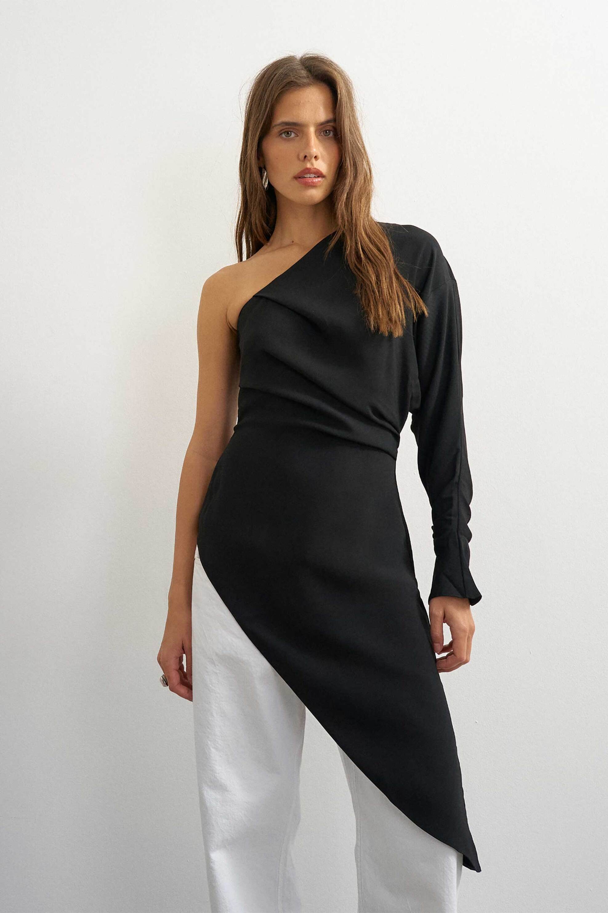 Topshop γυναικεία μπλούζα με έναν ώμο 