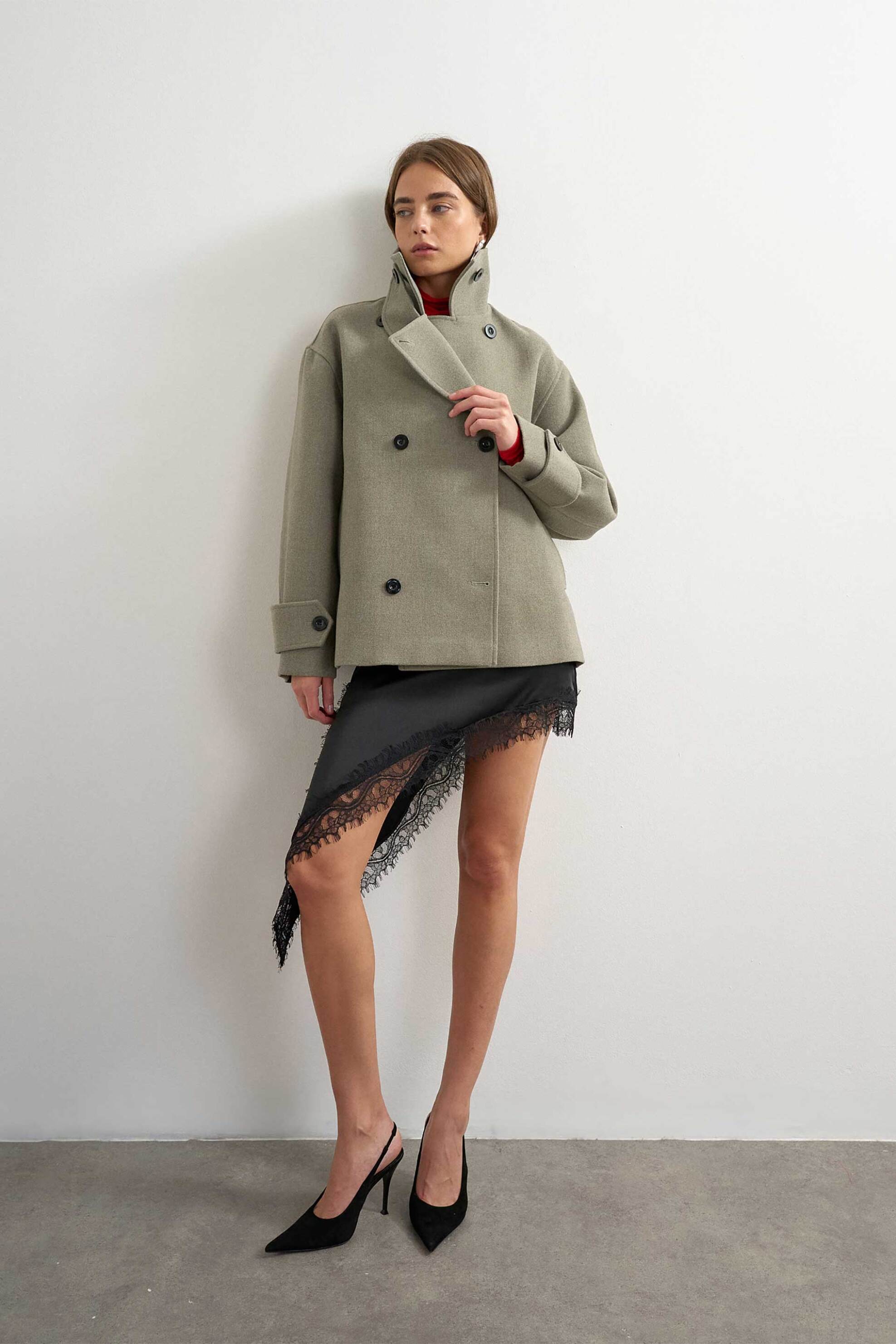 Topshop γυναικείο κοντό παλτό 