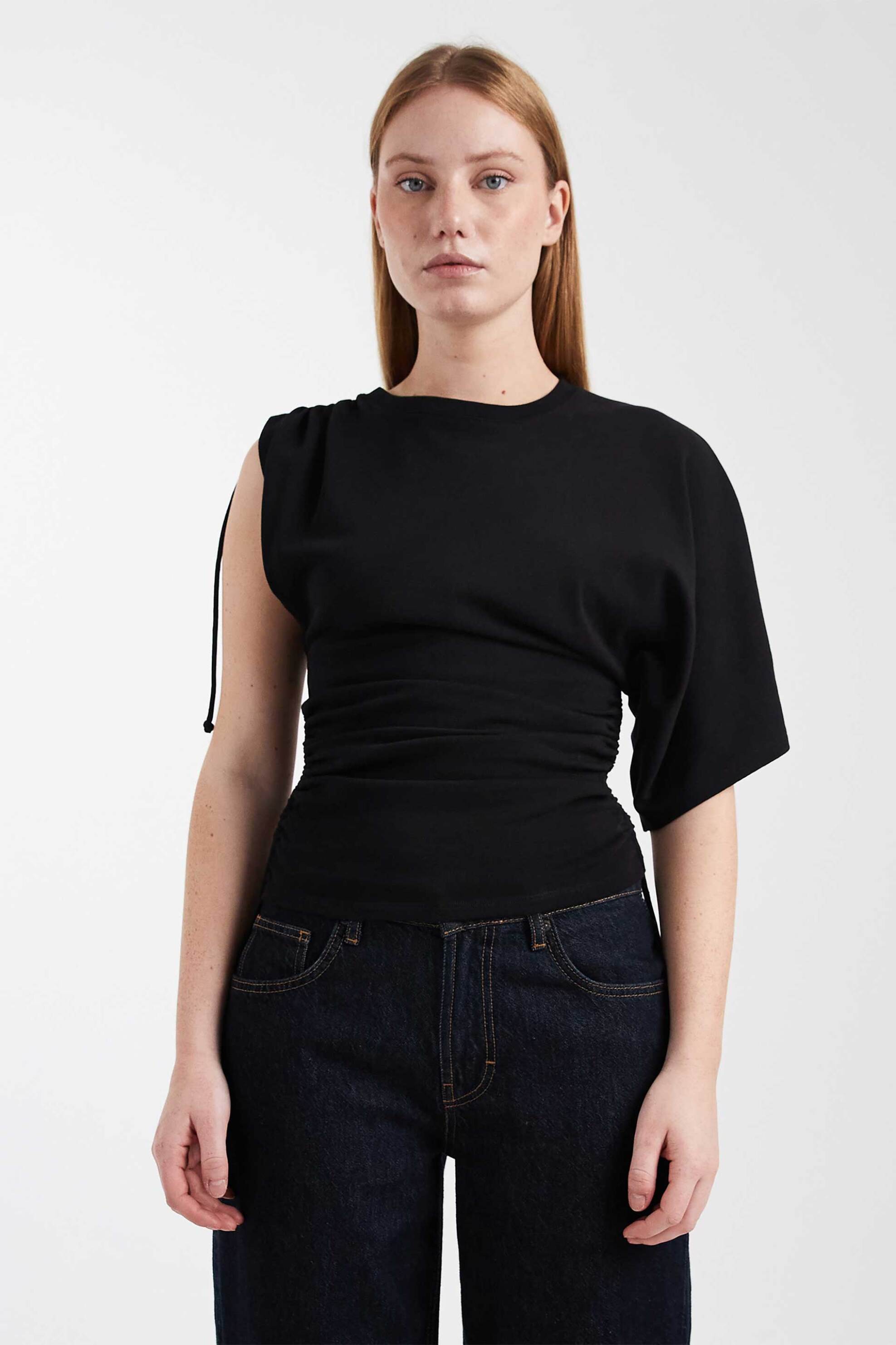 Topshop γυναικεία μπλούζα με ένα μανίκι 