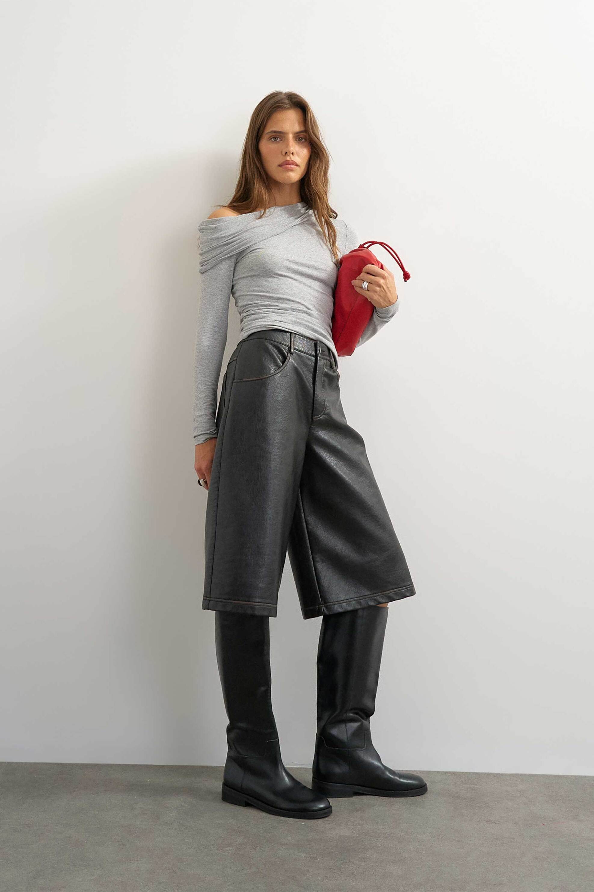 Topshop γυναικεία μπλούζα off shoulder 