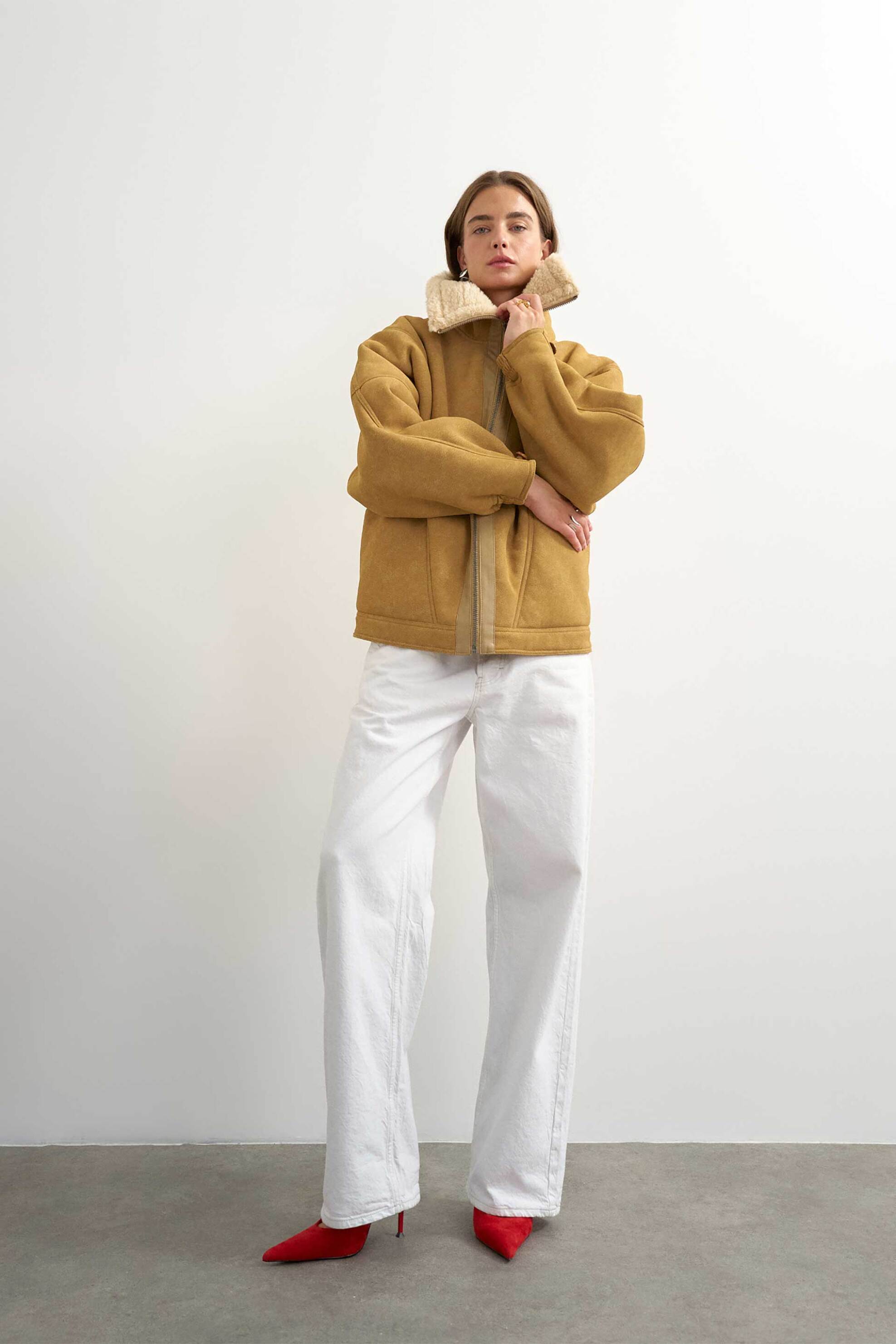 Topshop γυναικείο jacket από faux δέρμα 