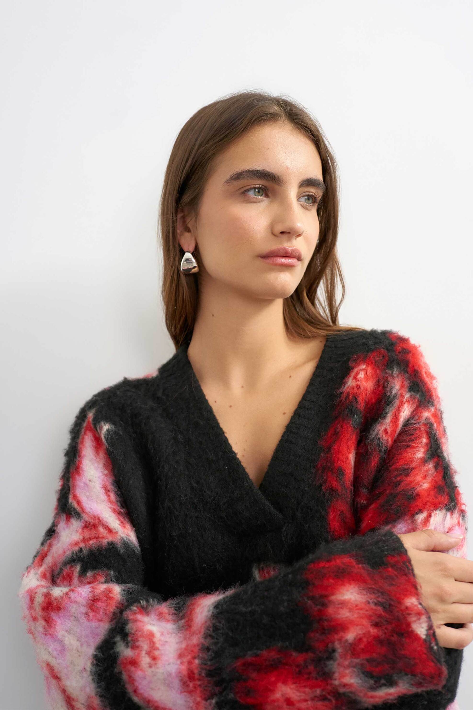 Topshop γυναικείο πουλόβερ με floral σχέδιο 