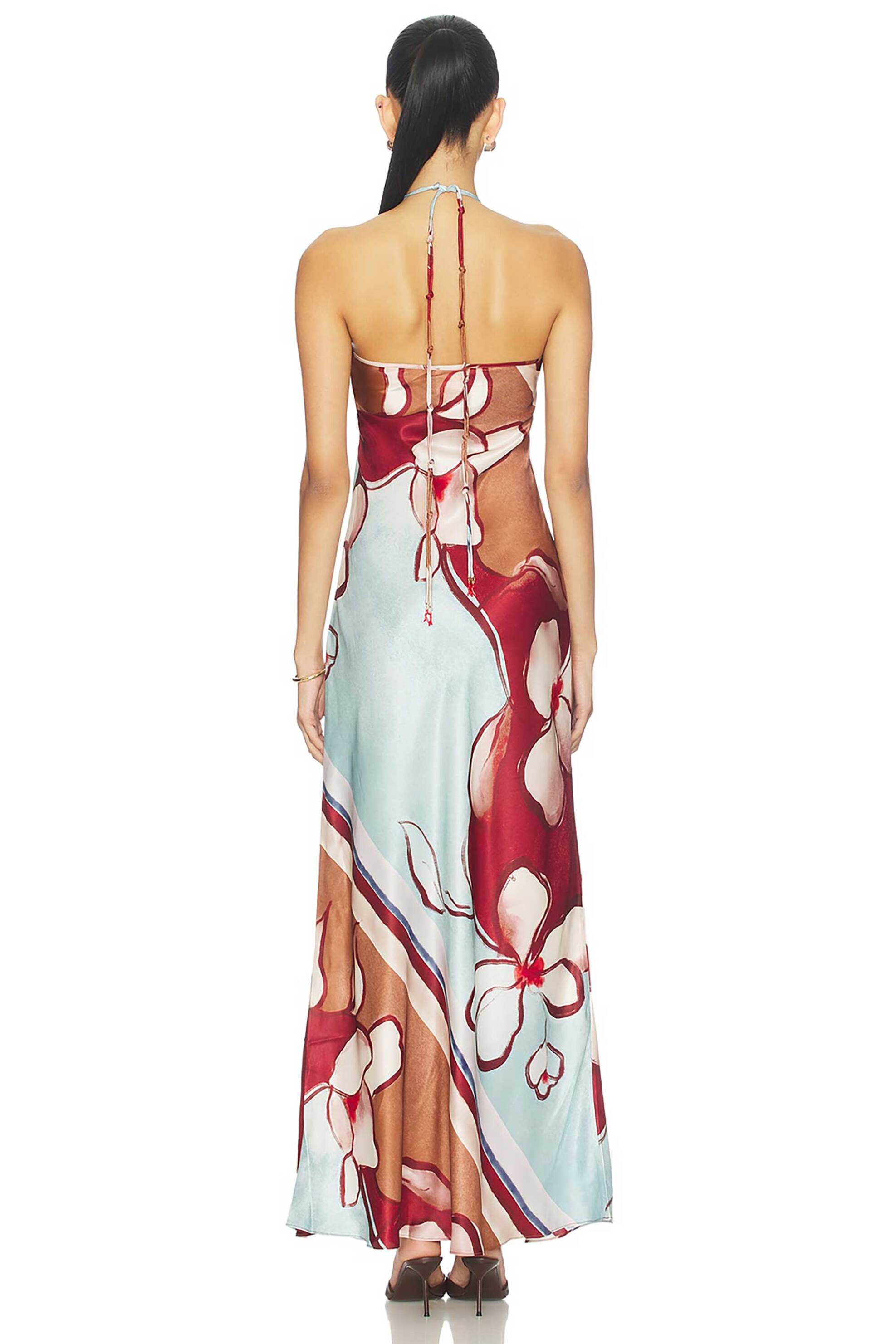 Roame γυναικείο maxi φόρεμα με floral print "Tulula" - R26D238 Πολύχρωμο φωτογραφία