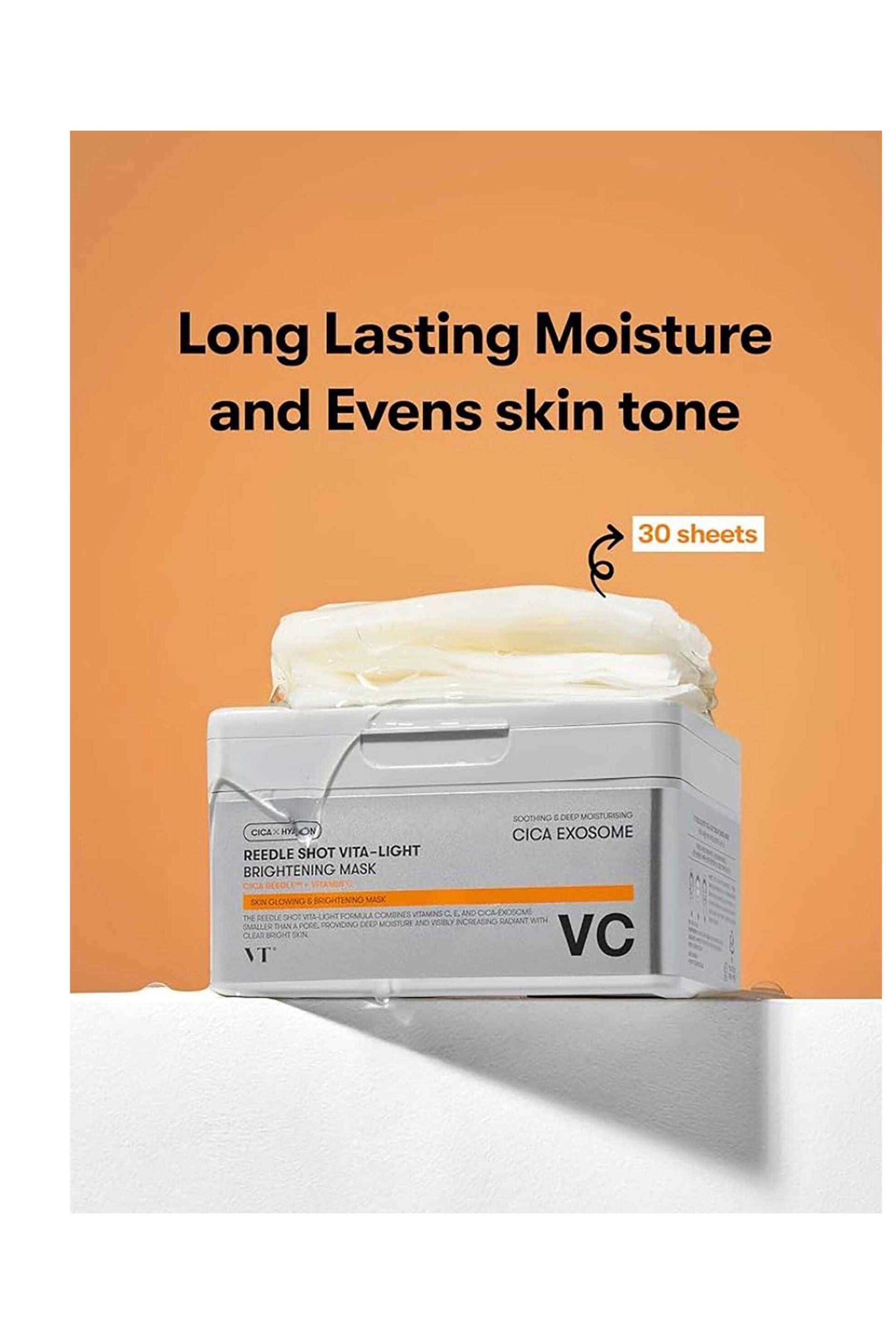 VT Reedle Shot Vita-Light Brightening Mask - Μάσκες Καθημερινής Χρήσης Με Λευκαντικά Συστατικά (30 τεμάχια) - 8803463006242 φωτογραφία