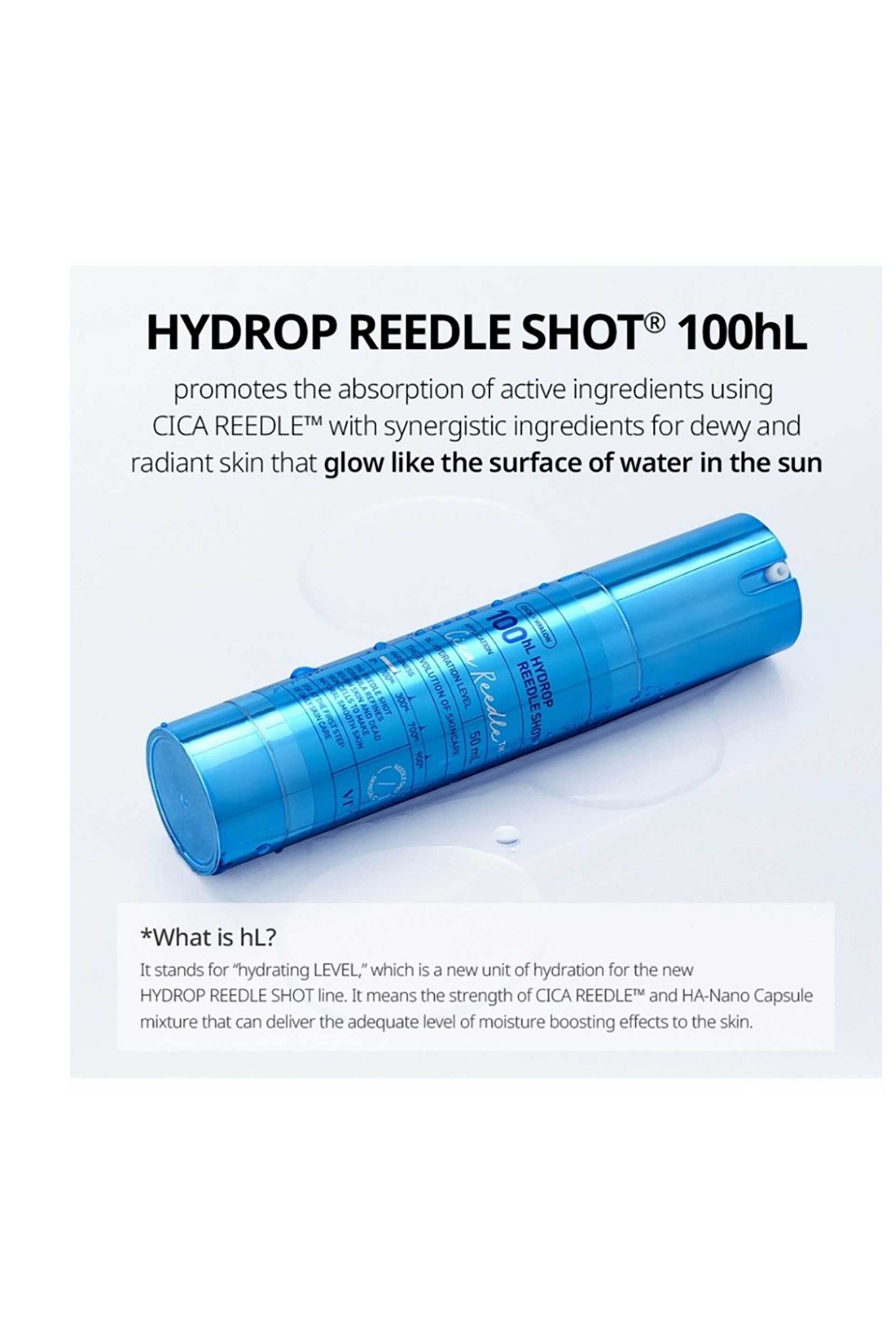 VT Hydrop Reedle Shot 100 - Ενισχυτικό Με Τεχνολογία Microneedle & Υαλουρονικό 50 ml - 8803463007546 φωτογραφία