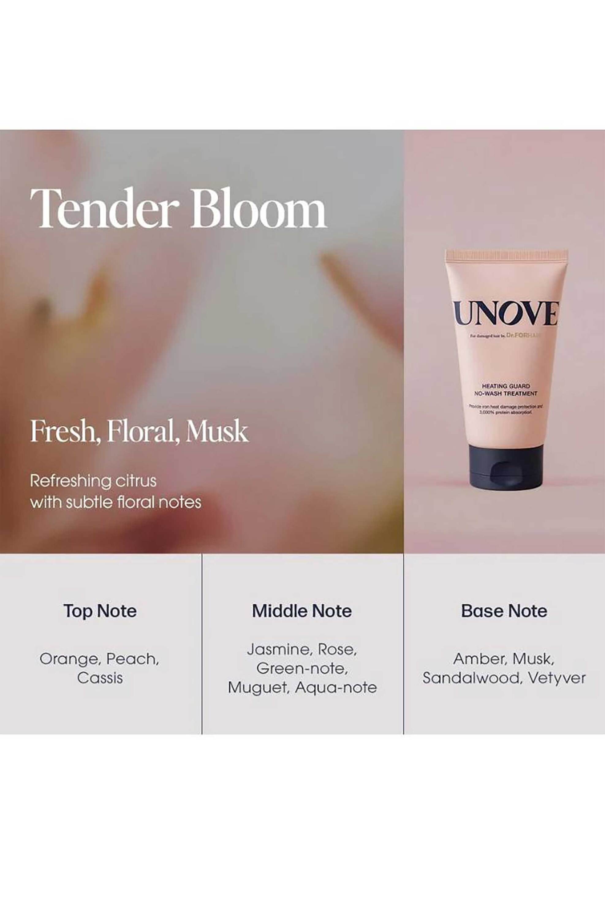 Unove Heat Guard Leave-In Treatment-Tender Bloom - Θερμοπροστατευτική Μάσκα Leave-In 147 ml - 8809669505459 φωτογραφία