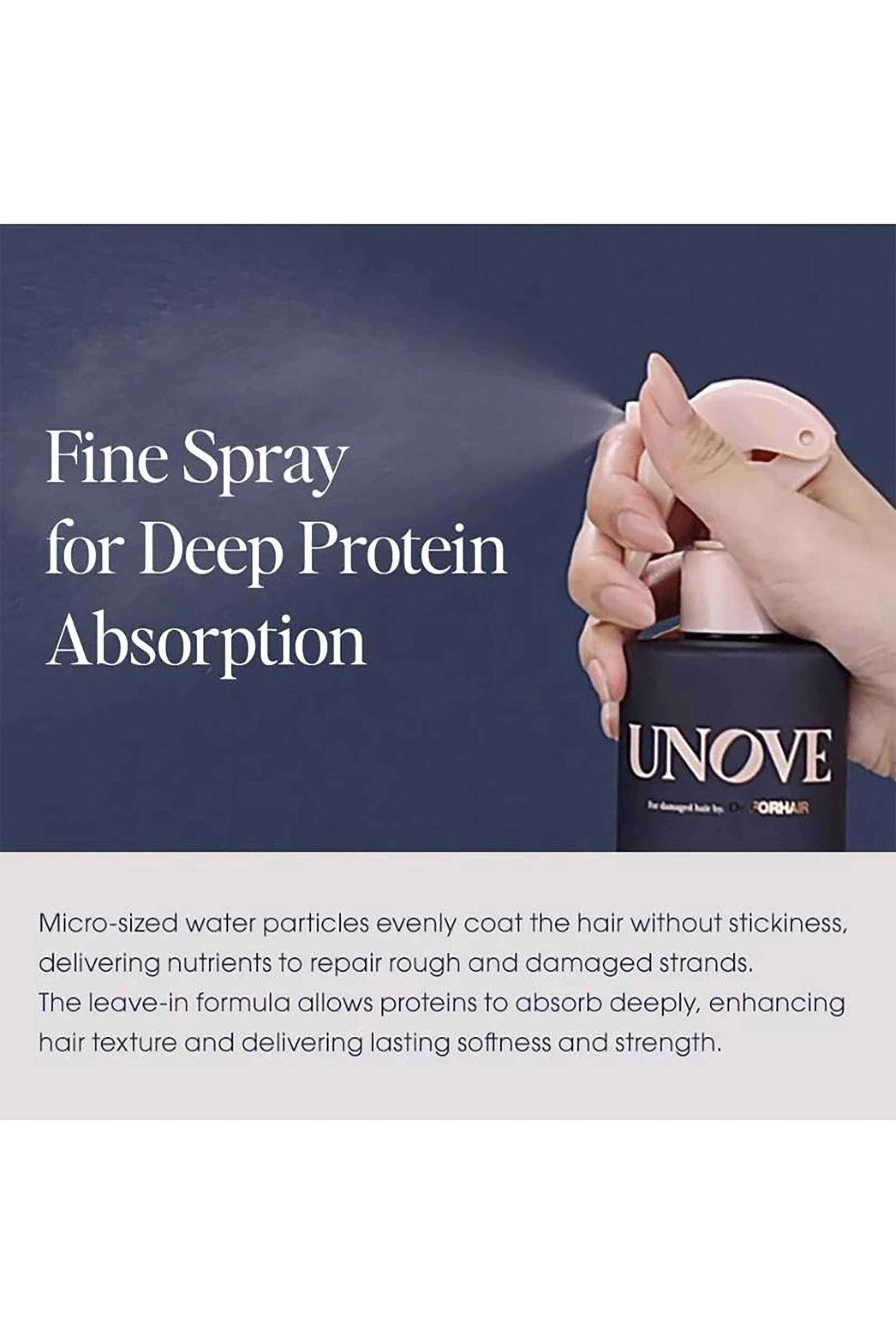 Unove Water Ampoule Leave-In Treatment - Θρέψη Και Θερμοπροστασία Σε Mist 200 ml - 8809669505497 φωτογραφία