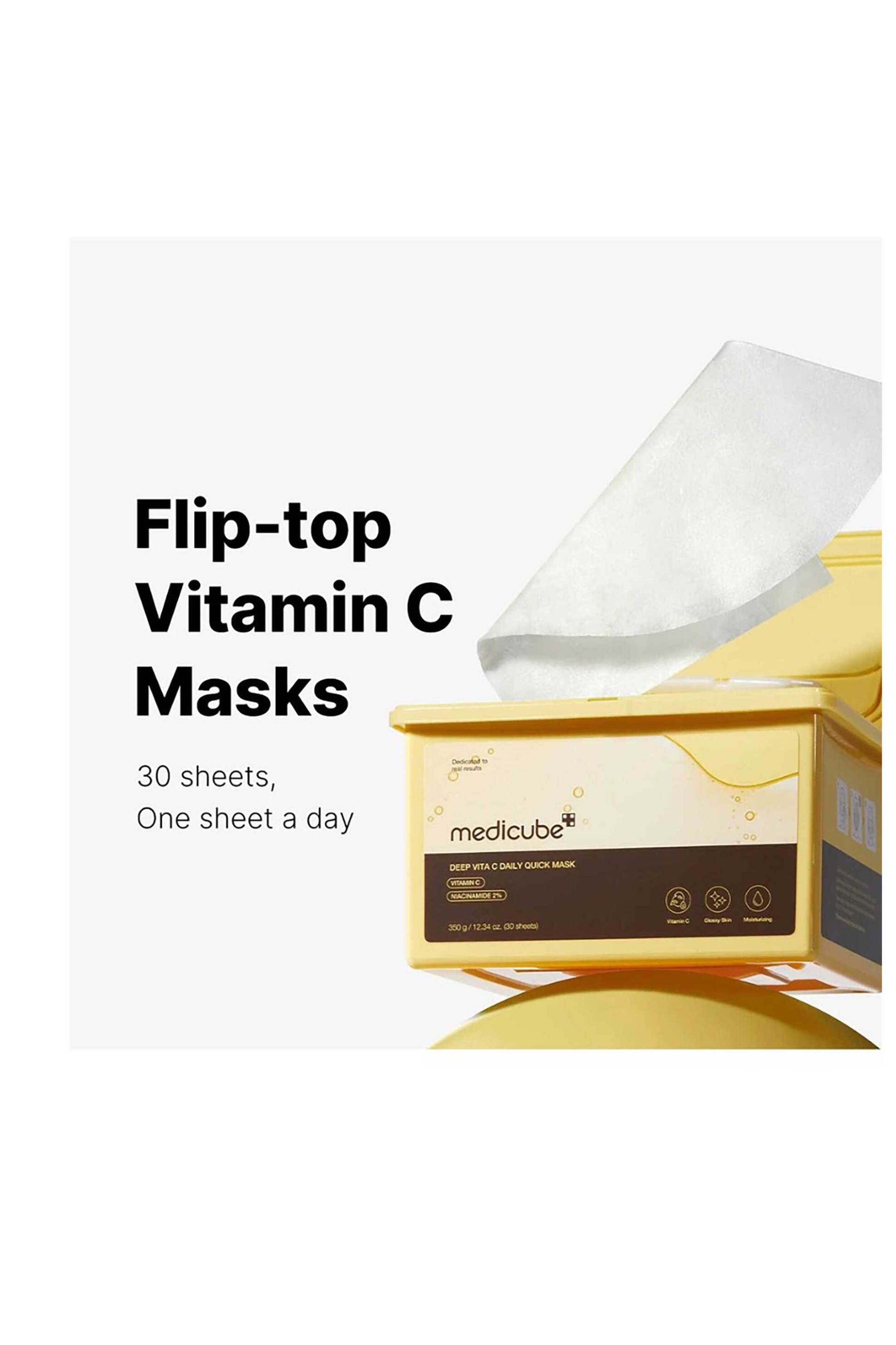 Medicube Deep Vita C Daily Quick Mask - 30 Μάσκες Κυτταρίνης Άμεσης Λάμψης - 8800289478062 φωτογραφία