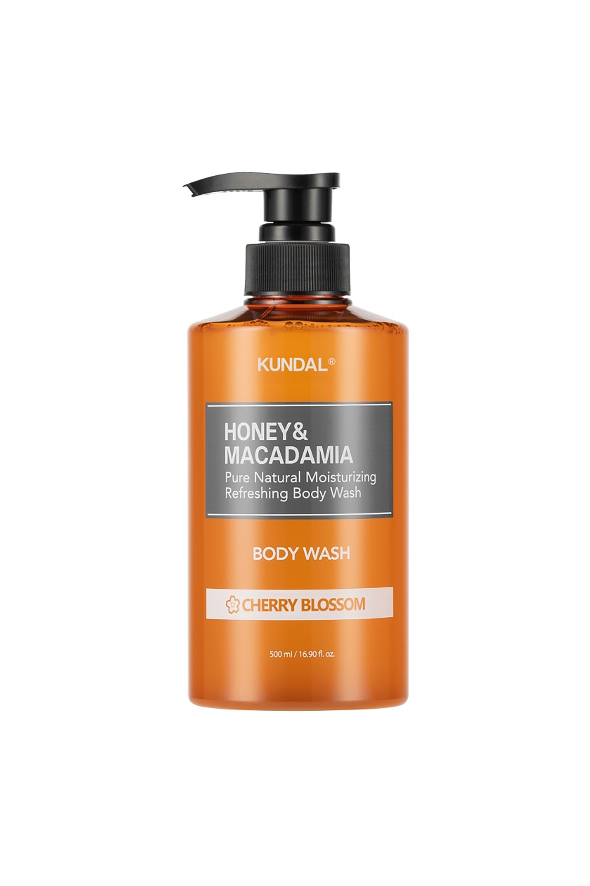 Kundal Honey & Macadamia Pure Body Wash - Αφρόλουτρο Σώματος Με Άρωμα Cherry Blossom 500 ml - 8809568740203