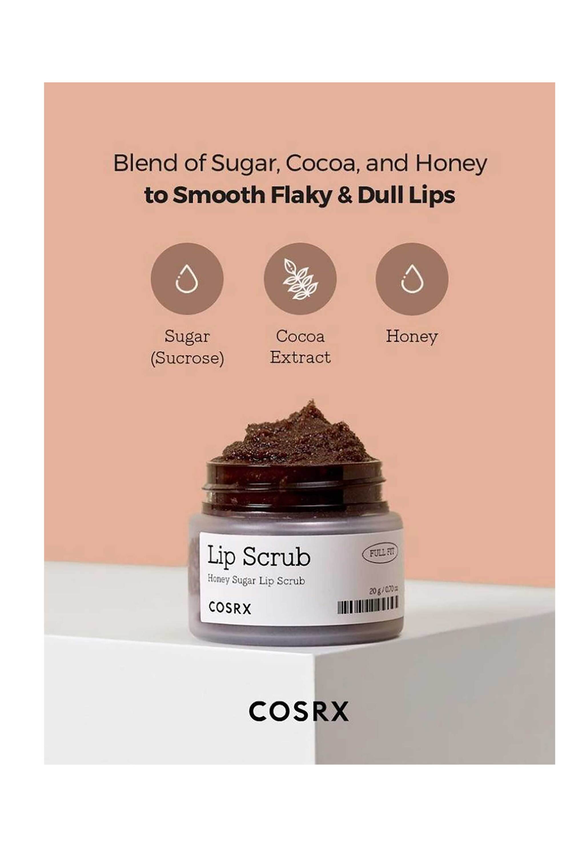Cosrx Fulll Fit Honey Sugar Lip Scrub - Απολέπιση Χειλιών Με Ζάχαρη & Μέλι 20 gr - 8809598454767 φωτογραφία