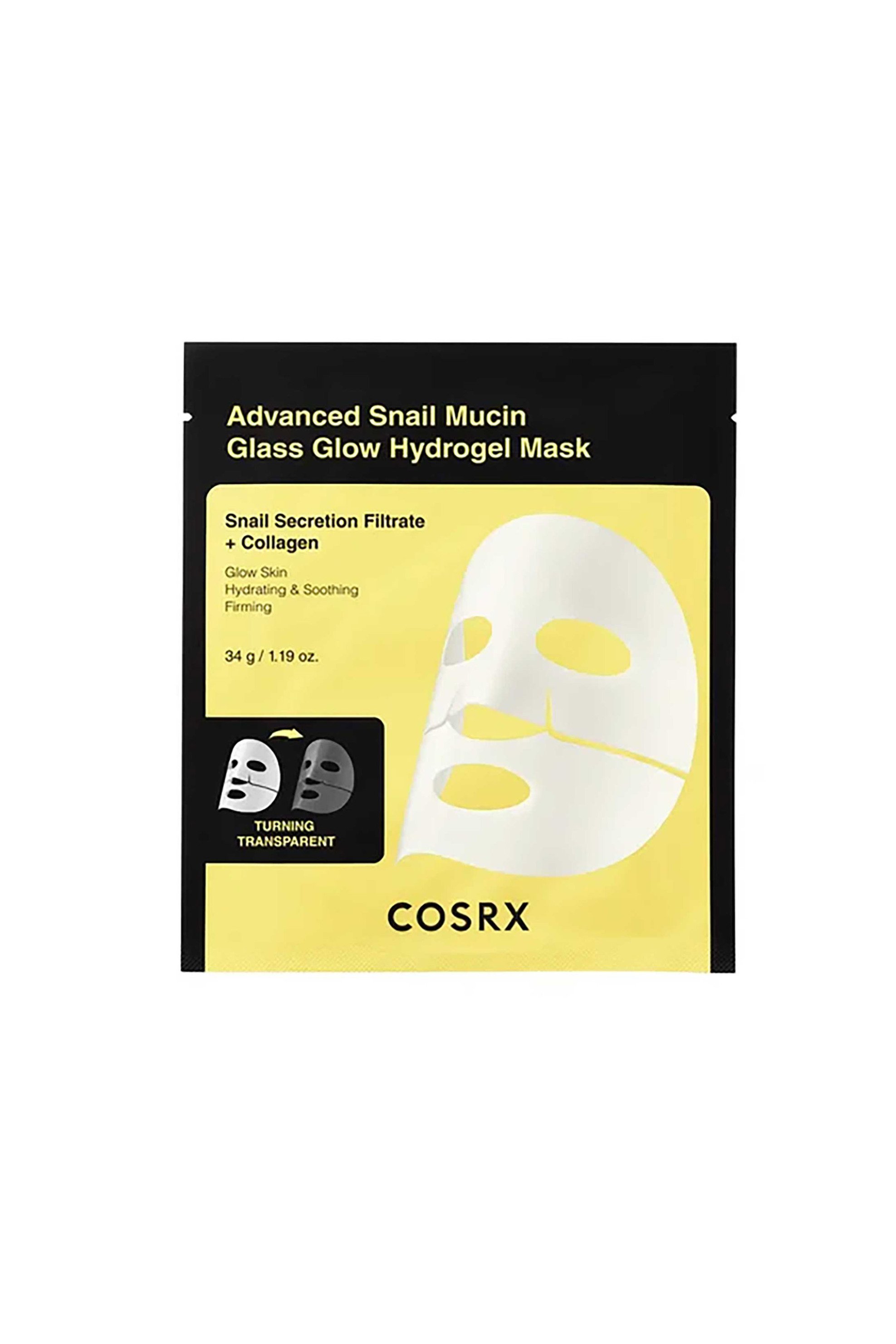 Cosrx Advanced Snail Mucin Glass Glow Hydrogel Mask 34 gr - 8809598457065