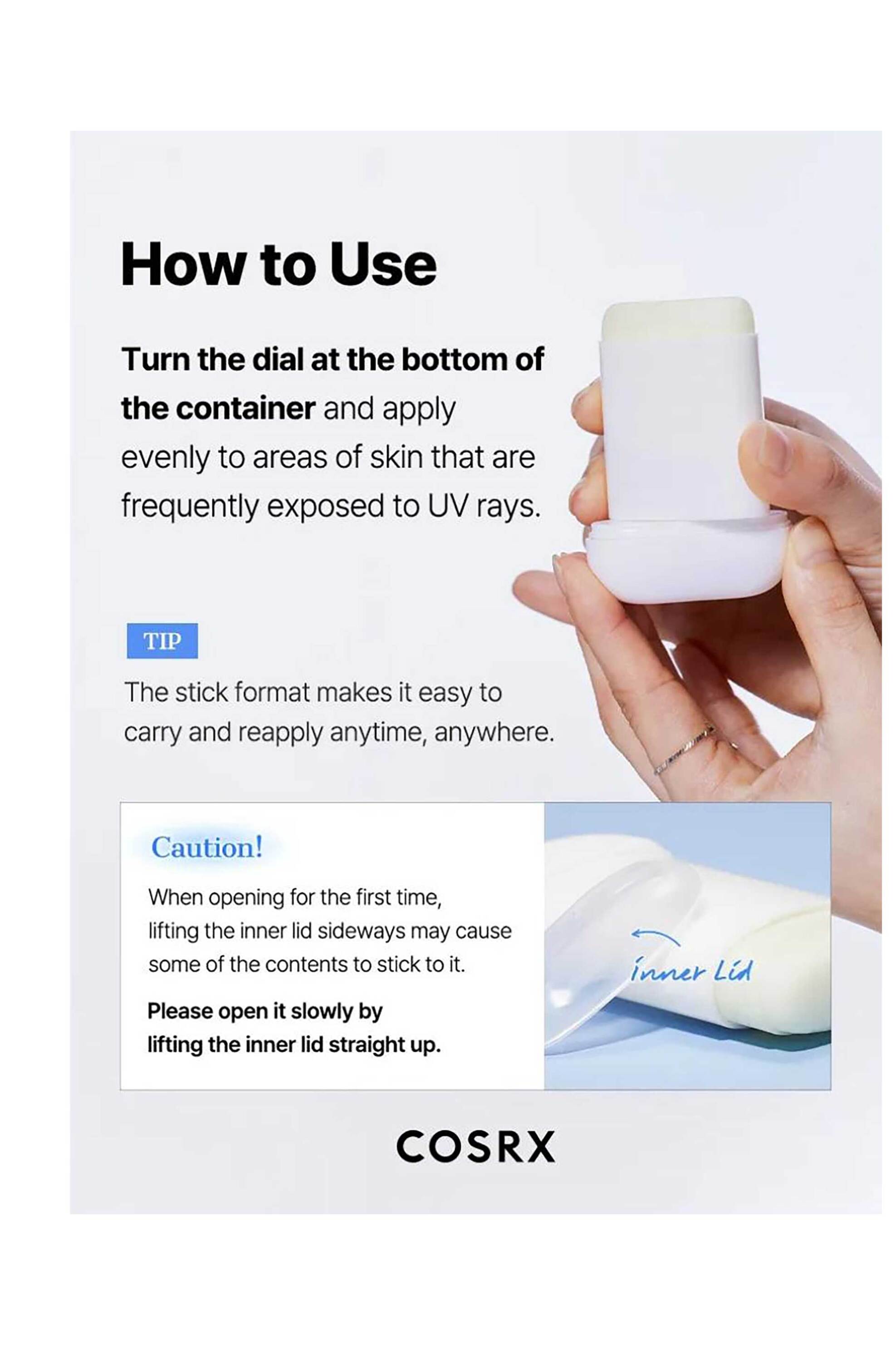 Cosrx Airy-Light Invisible Sun Stick - Αόρατο Αντηλιακό Στικ 19 gr - 8809598457201 φωτογραφία