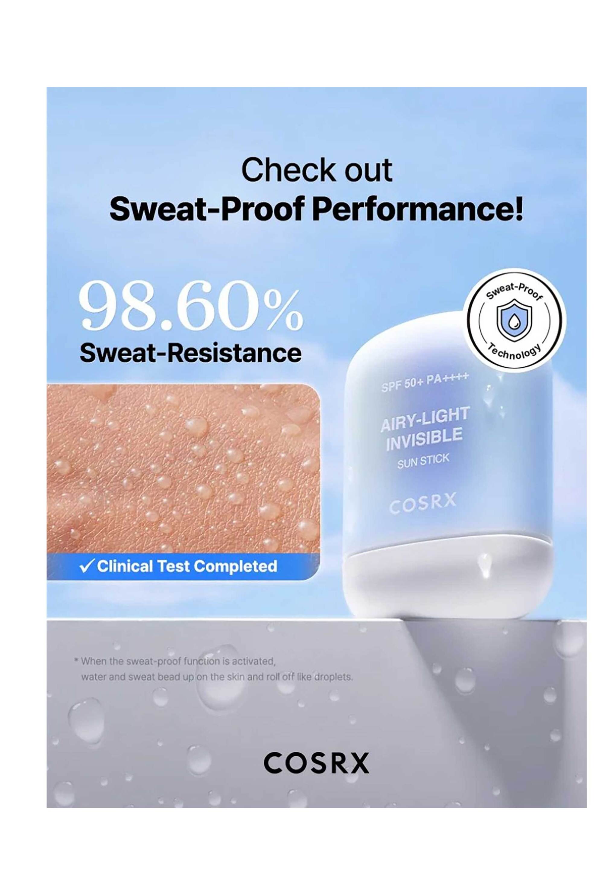 Cosrx Airy-Light Invisible Sun Stick - Αόρατο Αντηλιακό Στικ 19 gr - 8809598457201 φωτογραφία