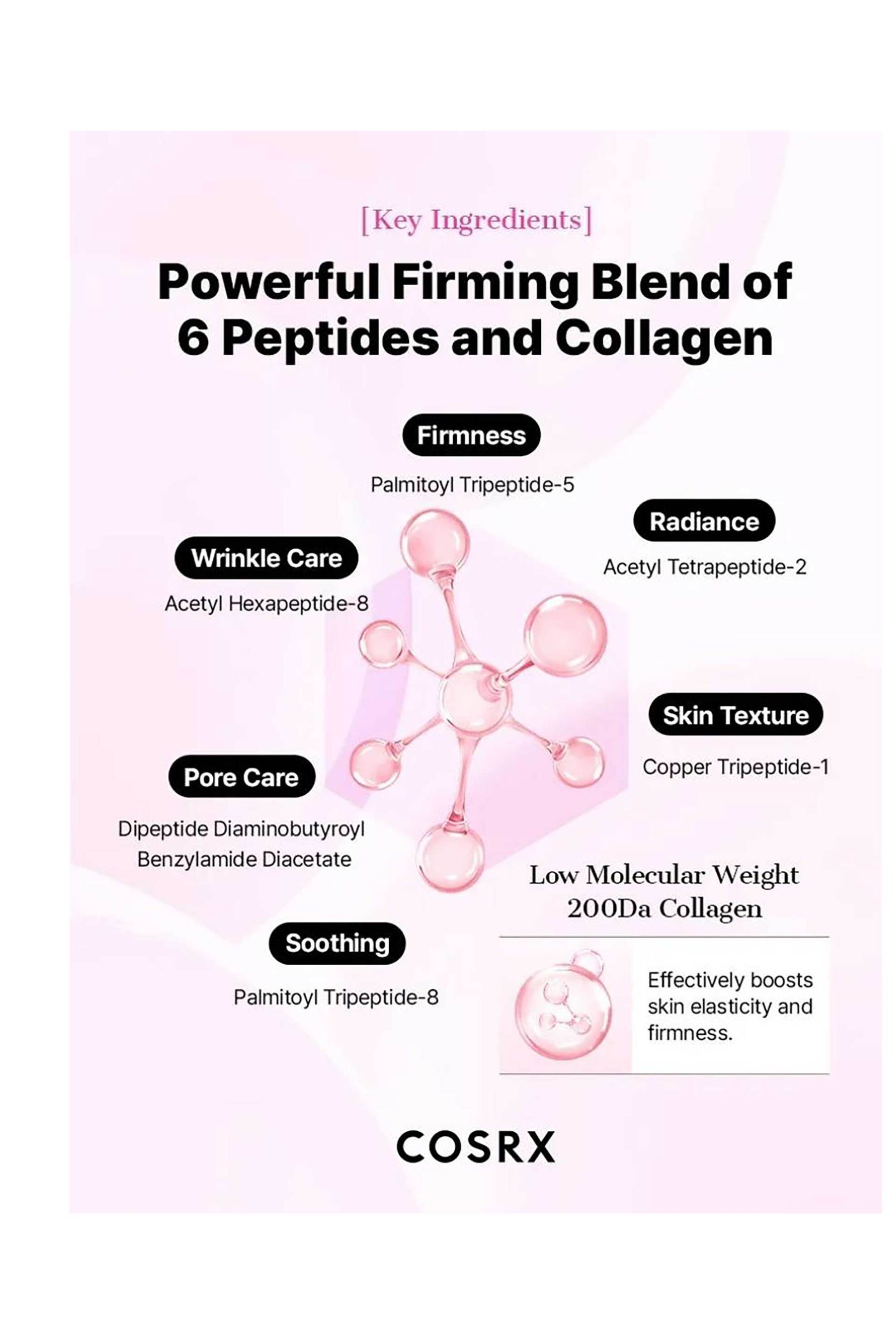 Cosrx Peptide Collagen Glow Hydrogel Mask - Μάσκα Προσώπου Για Σύσφιξη, Ανόρθωση & Λάμψη 34 gr - 8809598457263 φωτογραφία