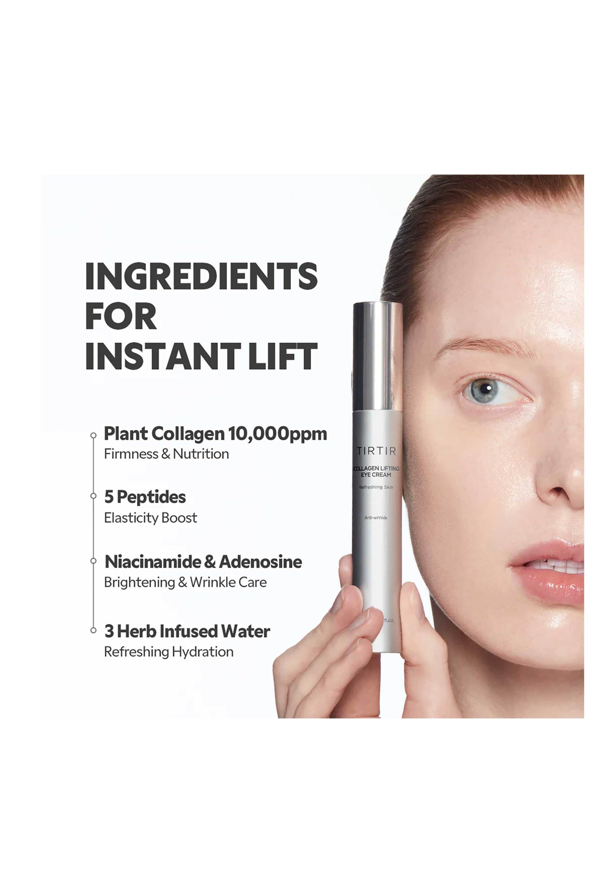 TirTir Collagen Lifting Eye Cream - Αντιγηραντική Κρέμα Ματιών Με Κολλαγόνο 15 ml - 8809679692514 φωτογραφία