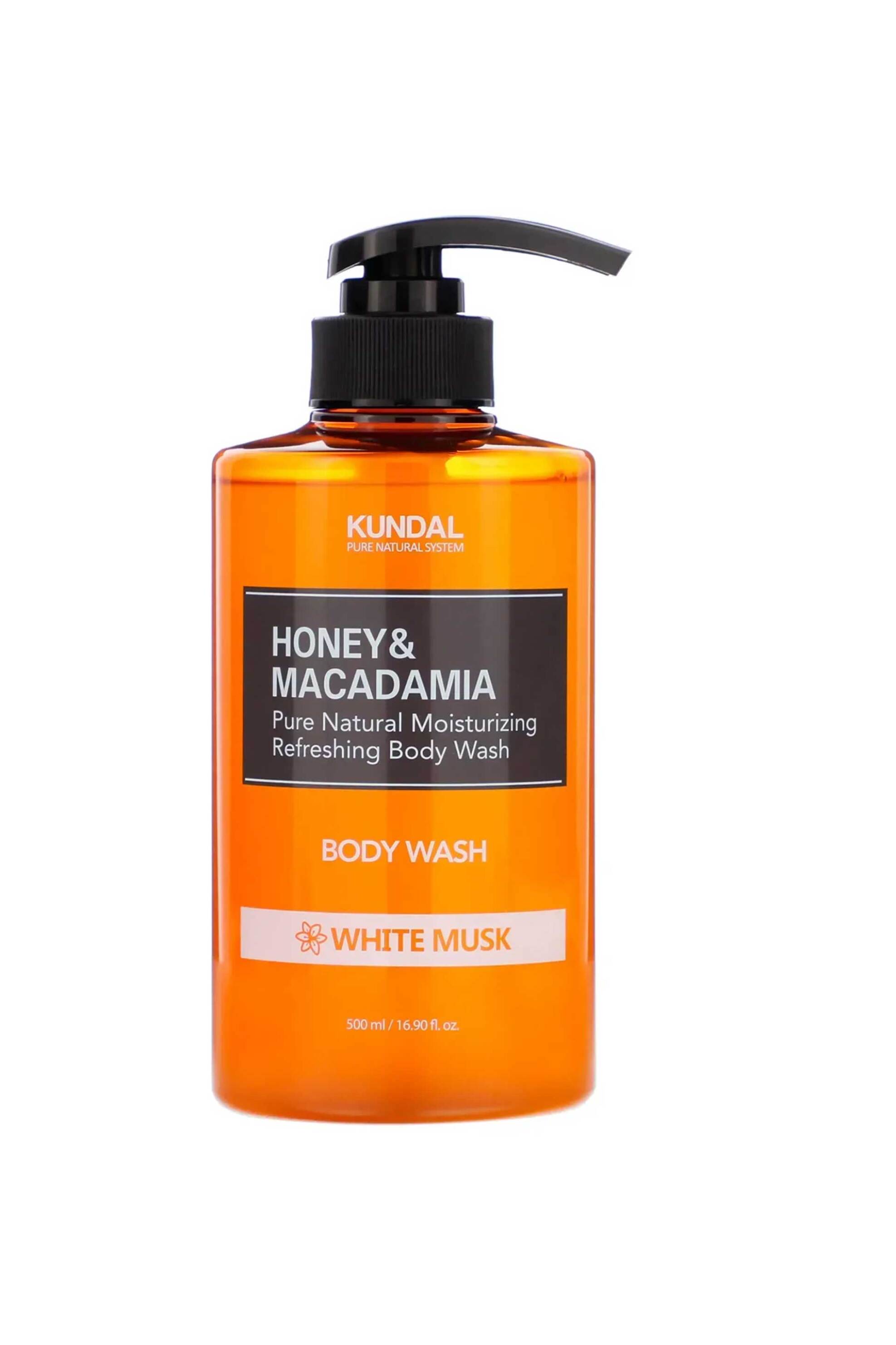 Kundal Honey & Macadamia Body Wash White Musk 500 ml - 8809568740258