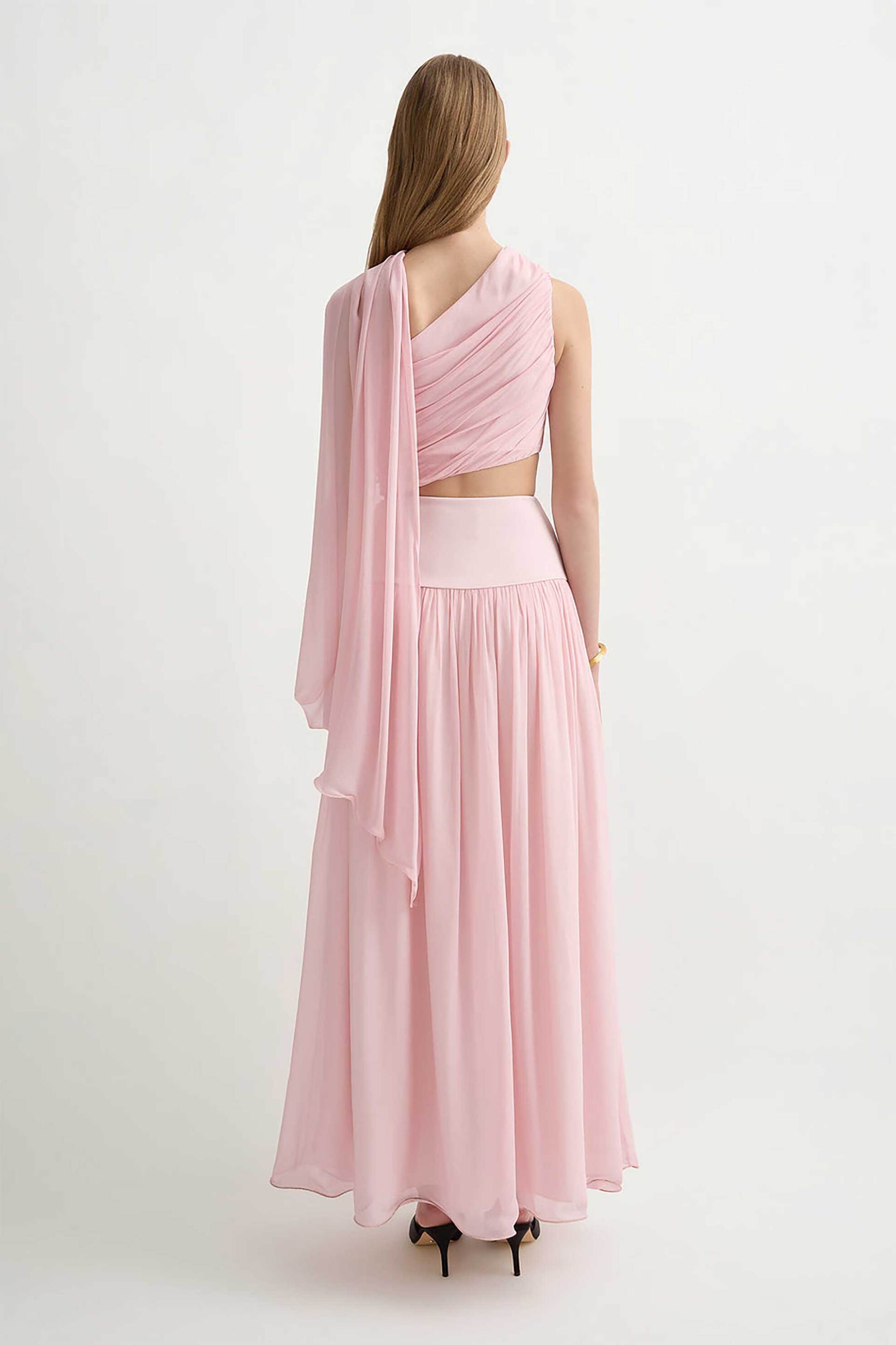 Posse γυναικείο τοπ με έναν ώμο "Solene" - PS1776-MAU Ροζ φωτογραφία