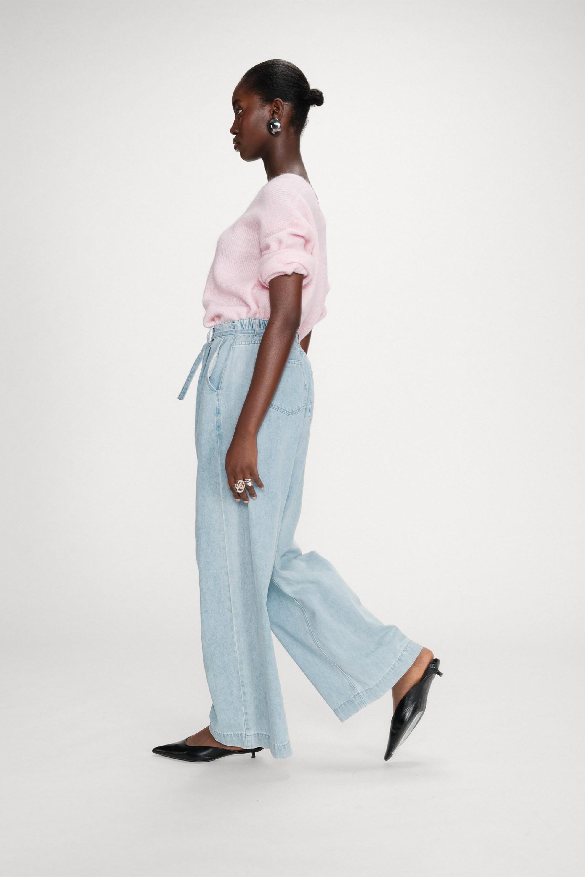 Grace & Mila γυναικείο παντελόνι Baggy Fit 