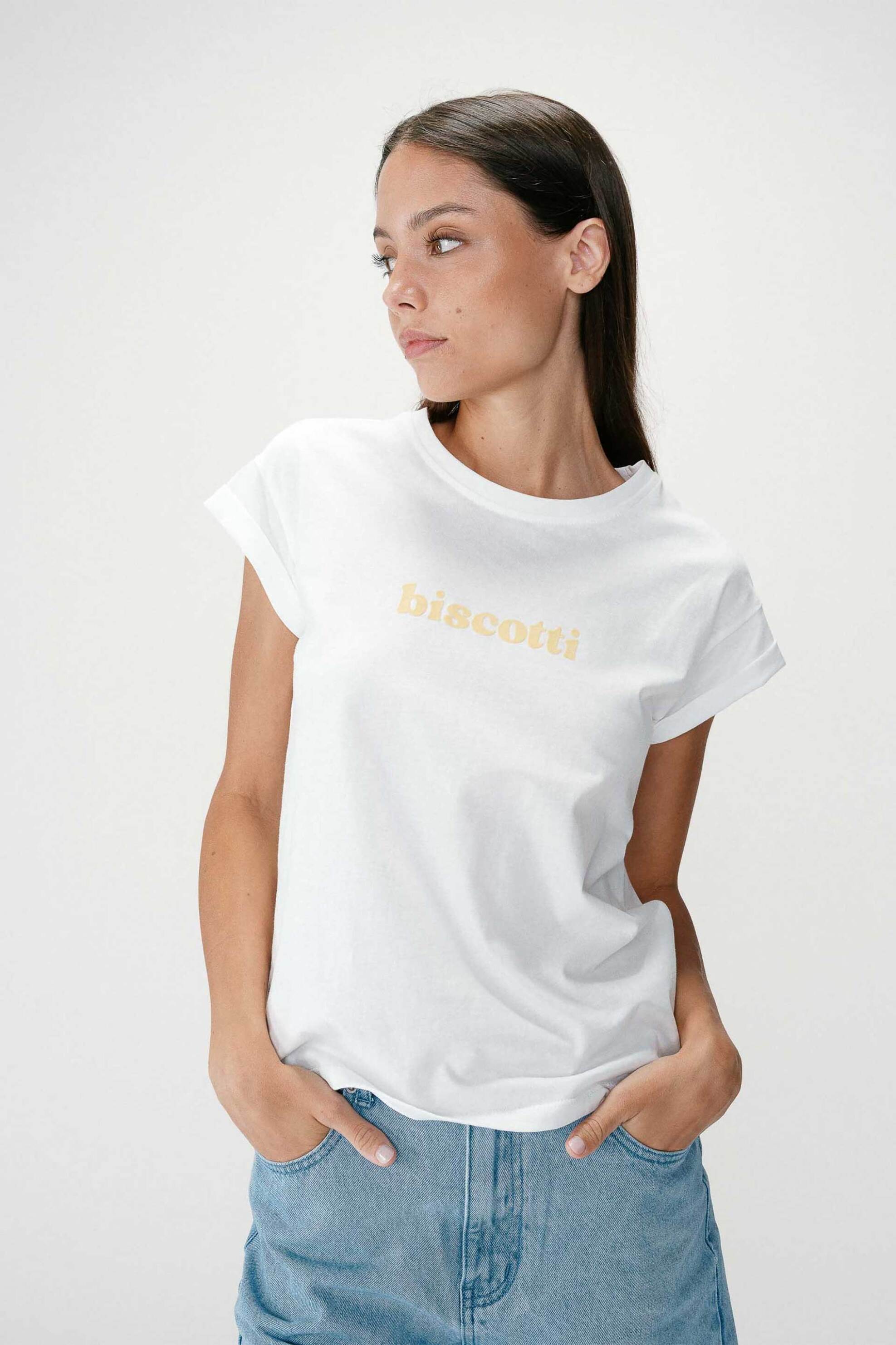 Grace & Mila γυναικείο T-shirt με lettering Regular Fit "Wylo" - WYLO Κίτρινο