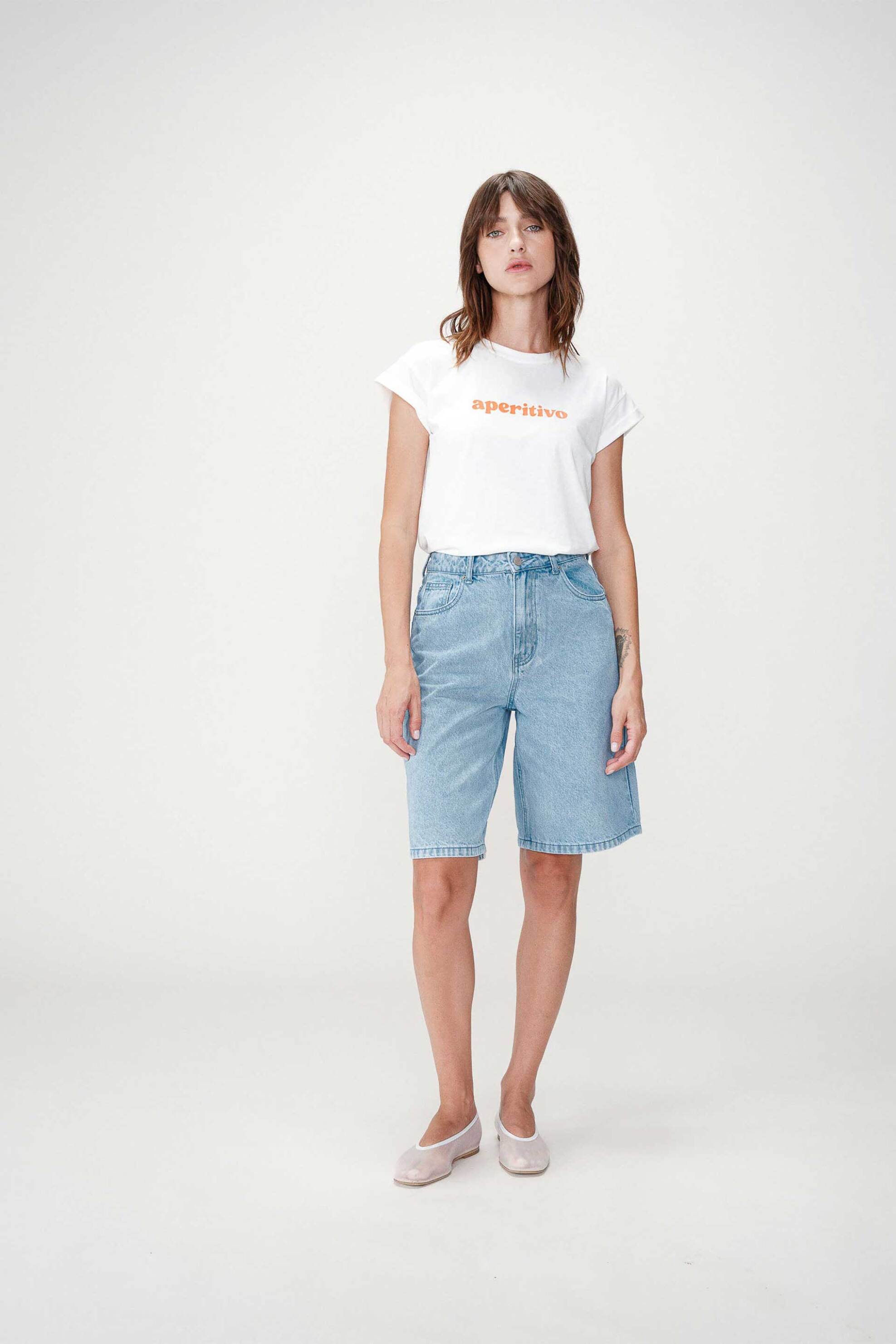 Grace & Mila γυναικείο T-shirt με lettering Regular Fit 