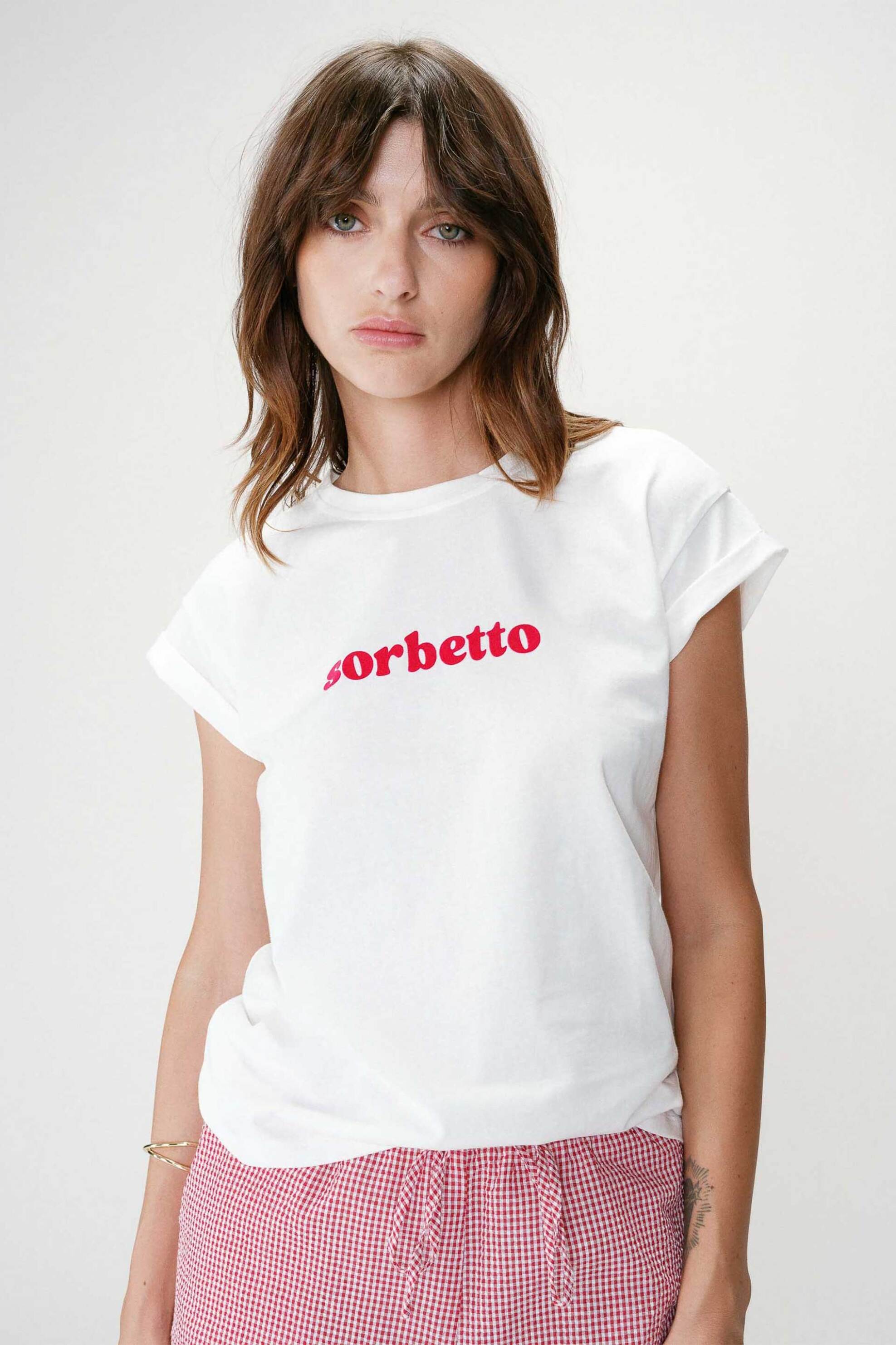 Grace & Mila γυναικείο T-shirt με lettering Regular Fit "Wylo" - WYLO Φούξια