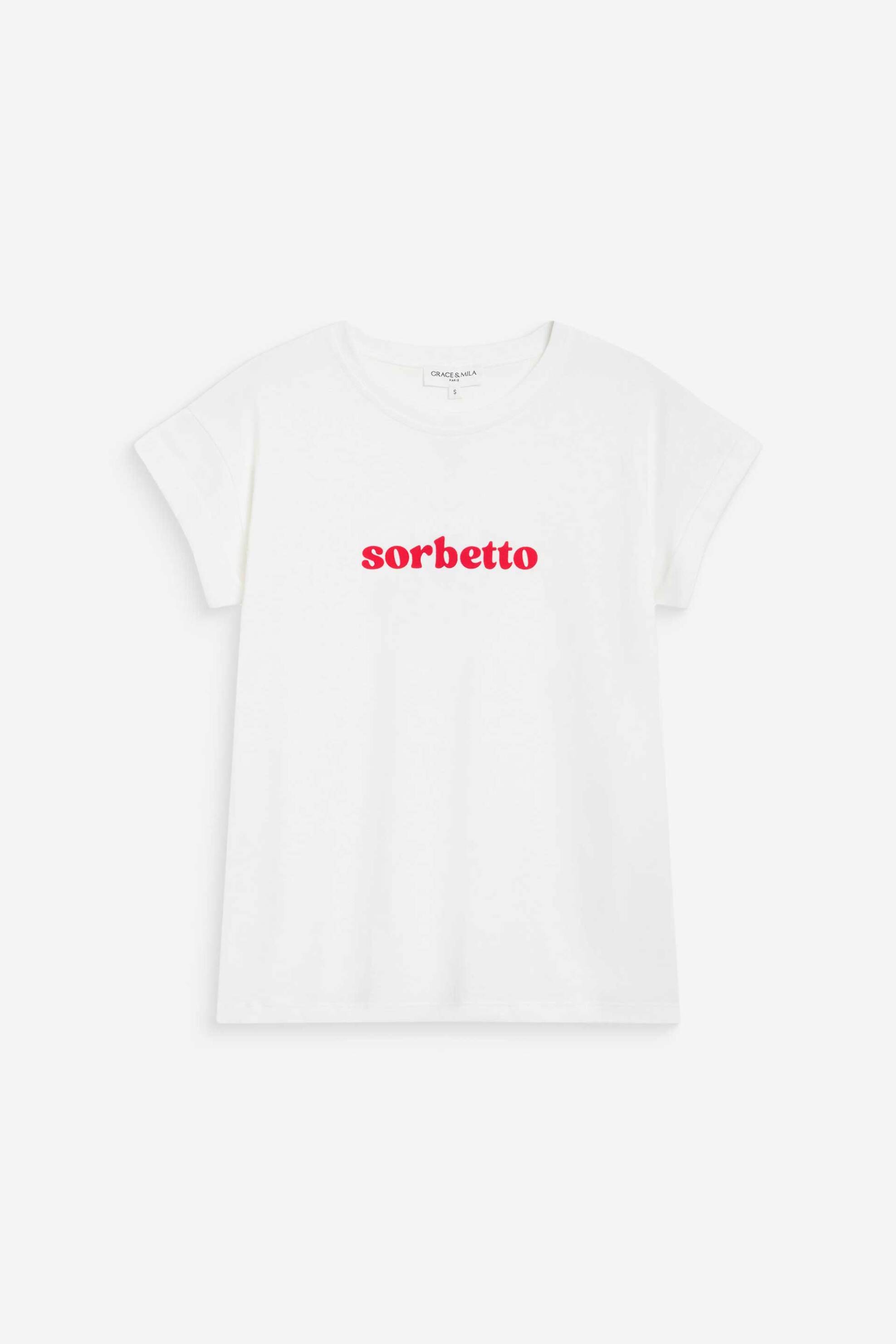 GRACE & MILA Grace & Mila γυναικείο T-shirt με lettering Regular Fit "Wylo" - WYLO Φούξια - 4
