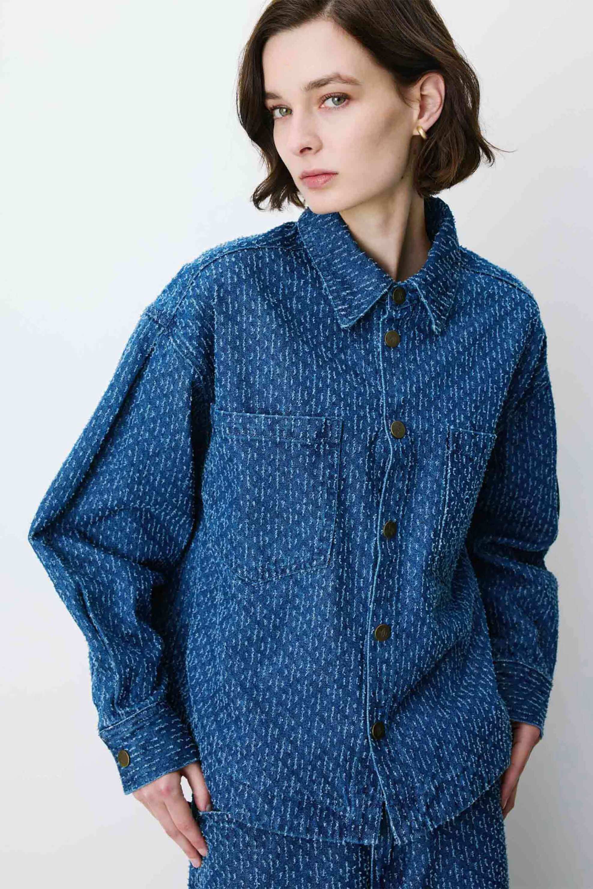 Grace & Mila γυναικείο overshirt με print 