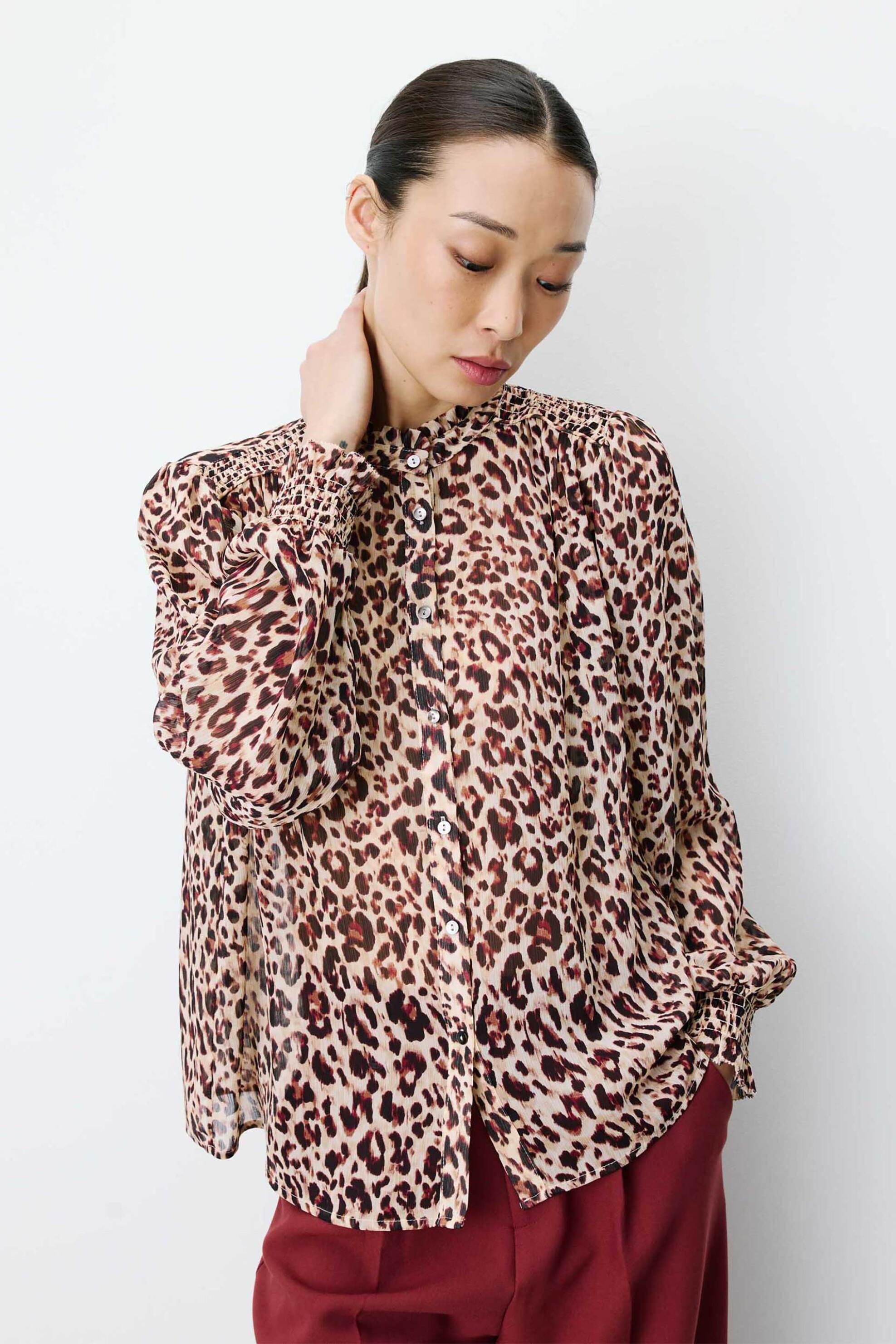 Grace & Mila γυναικείο πουκάμισο με animal print 