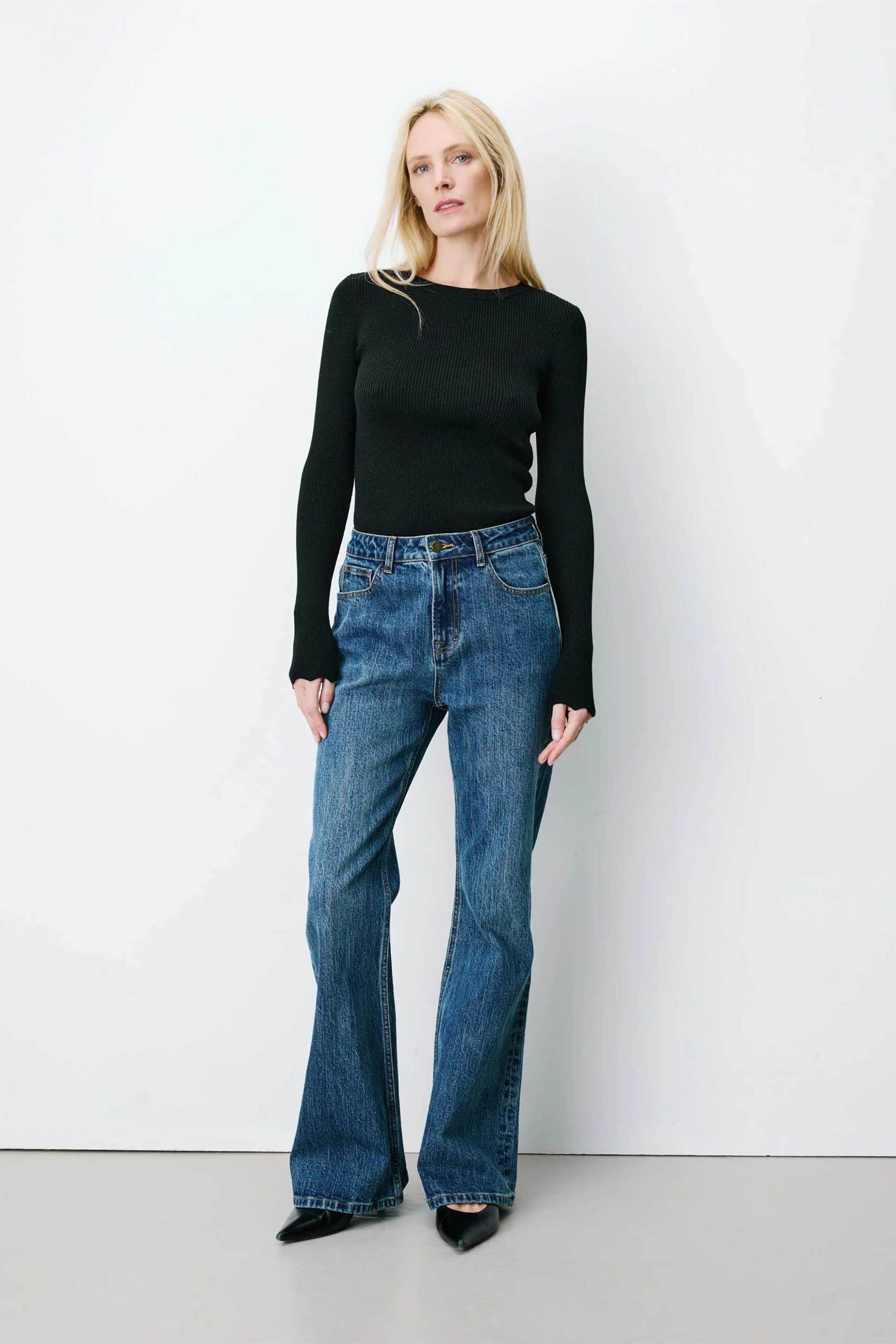 Grace & Mila γυναικείο τζιν παντελόνι Flare Fit 