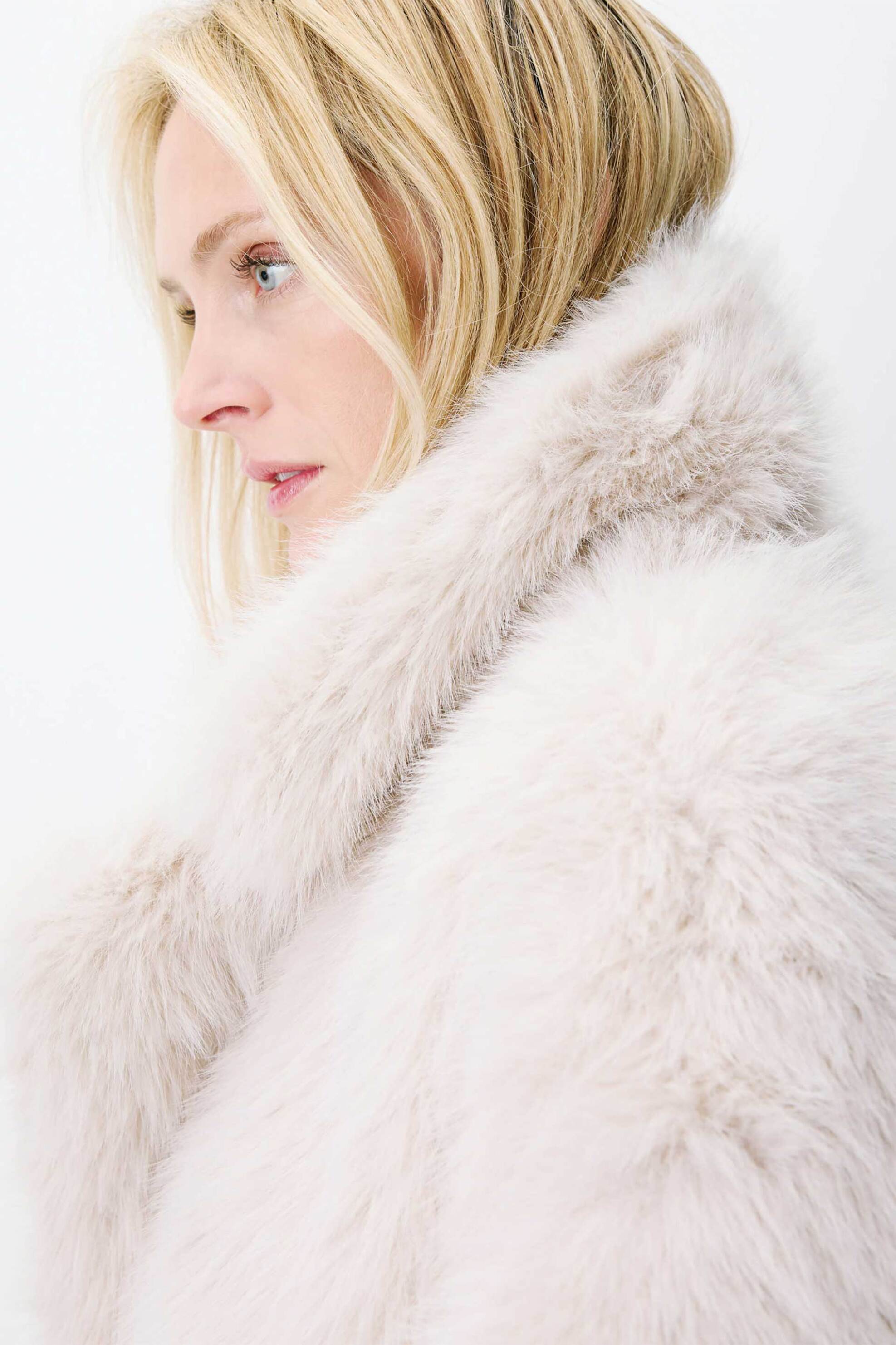 Grace & Mila γυναικείο faux fur παλτό 