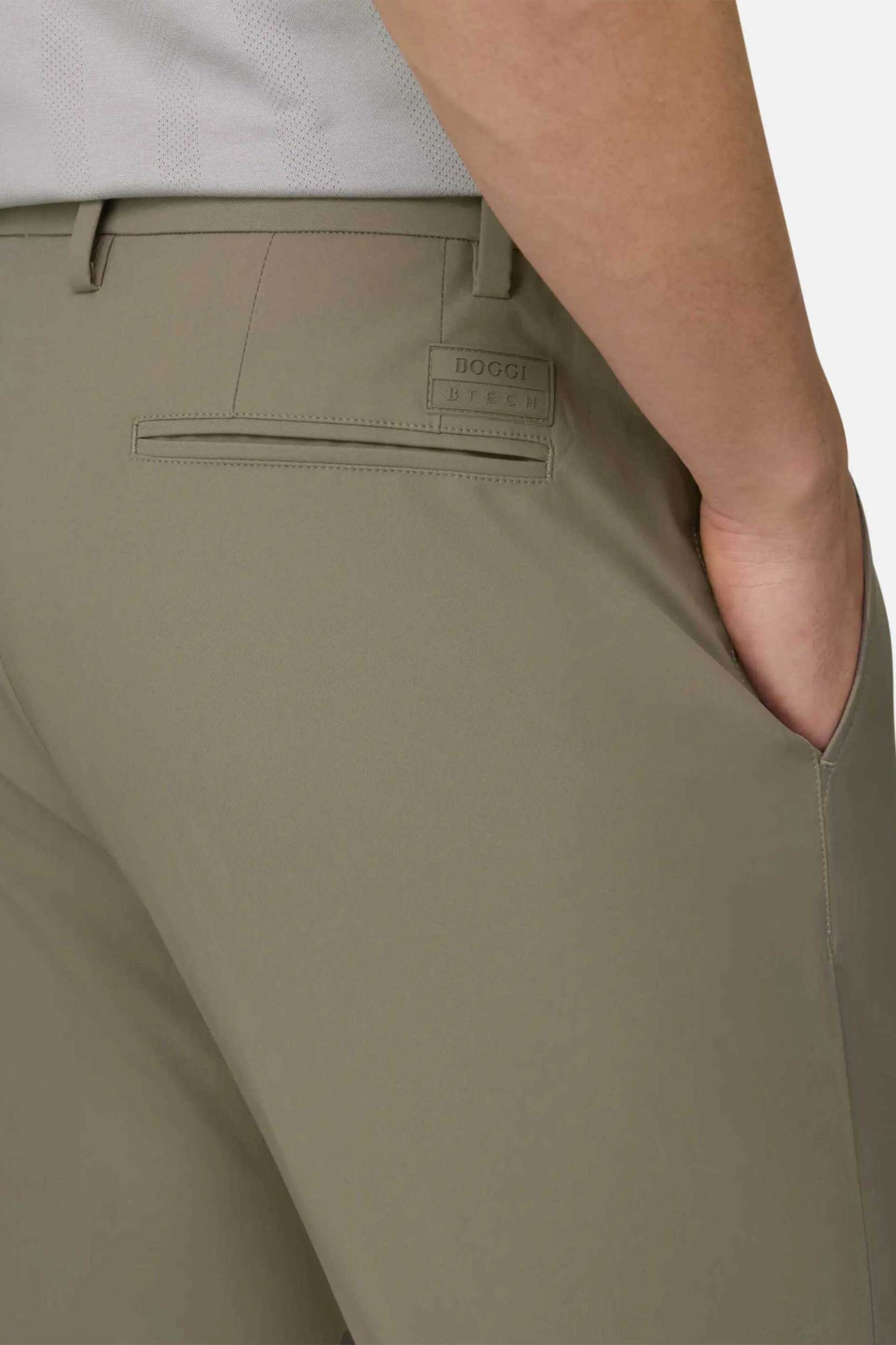 Boggi Milano Ανδρικό Παντελόνι Chino Regular Fit - Bo26P005004 Γκρι