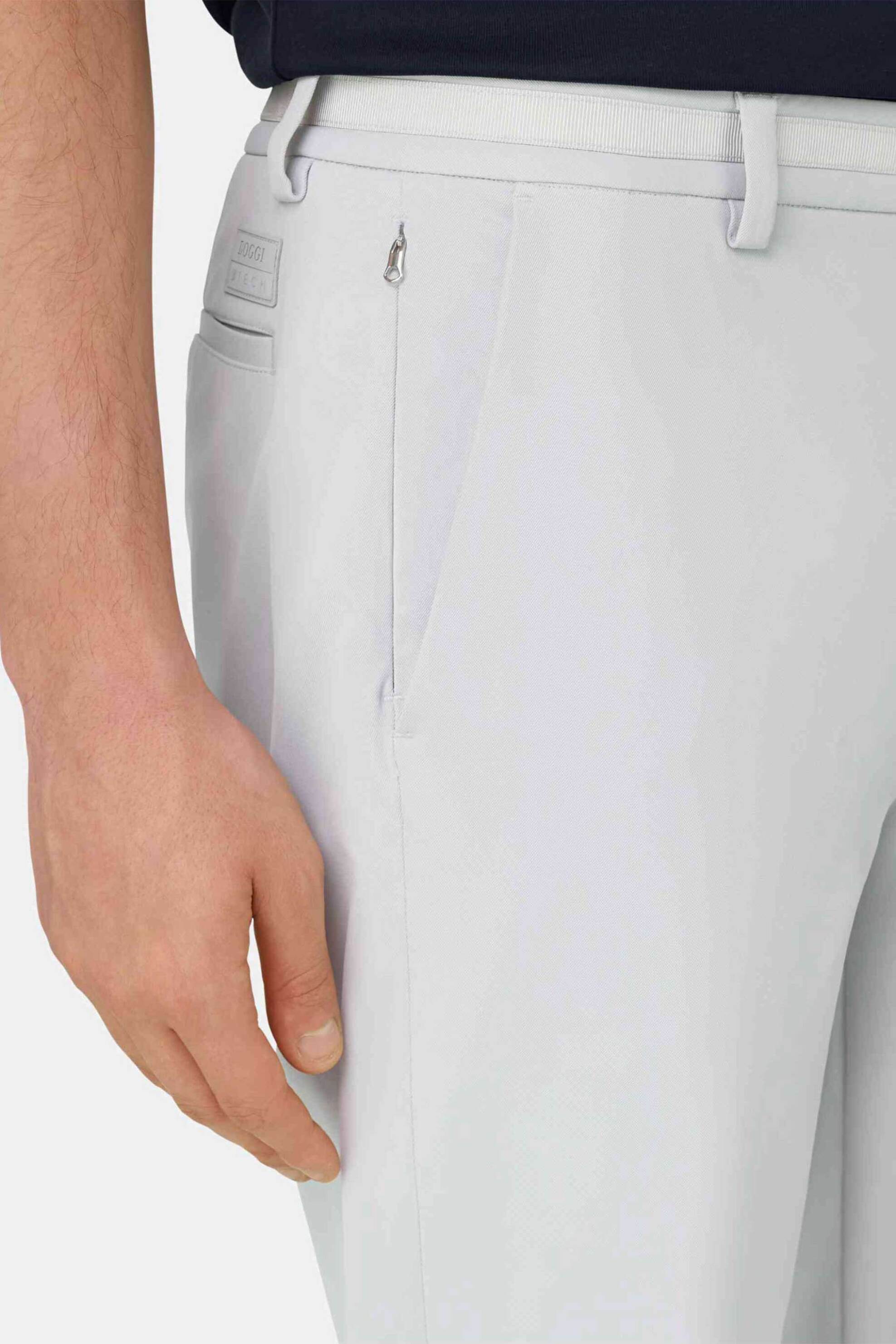 Boggi Milano Ανδρικό Παντελόνι Chino Regular Fit B Tech - Bo26P005707 Υπόλευκο