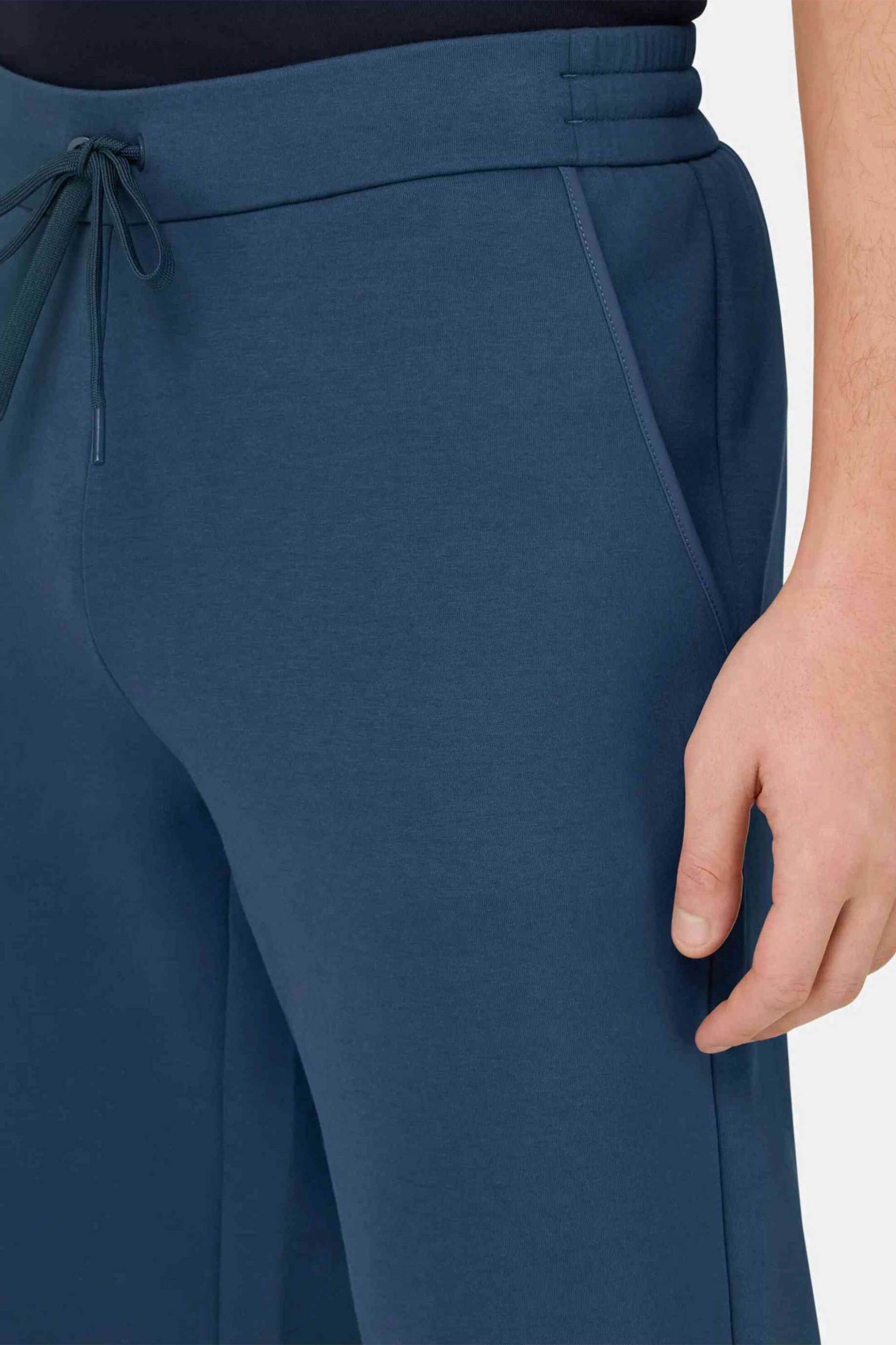 Boggi Milano Ανδρικό Παντελόνι Φόρμας Μονόχρωμο Relaxed Fit - Bo26P008103 Μπλε