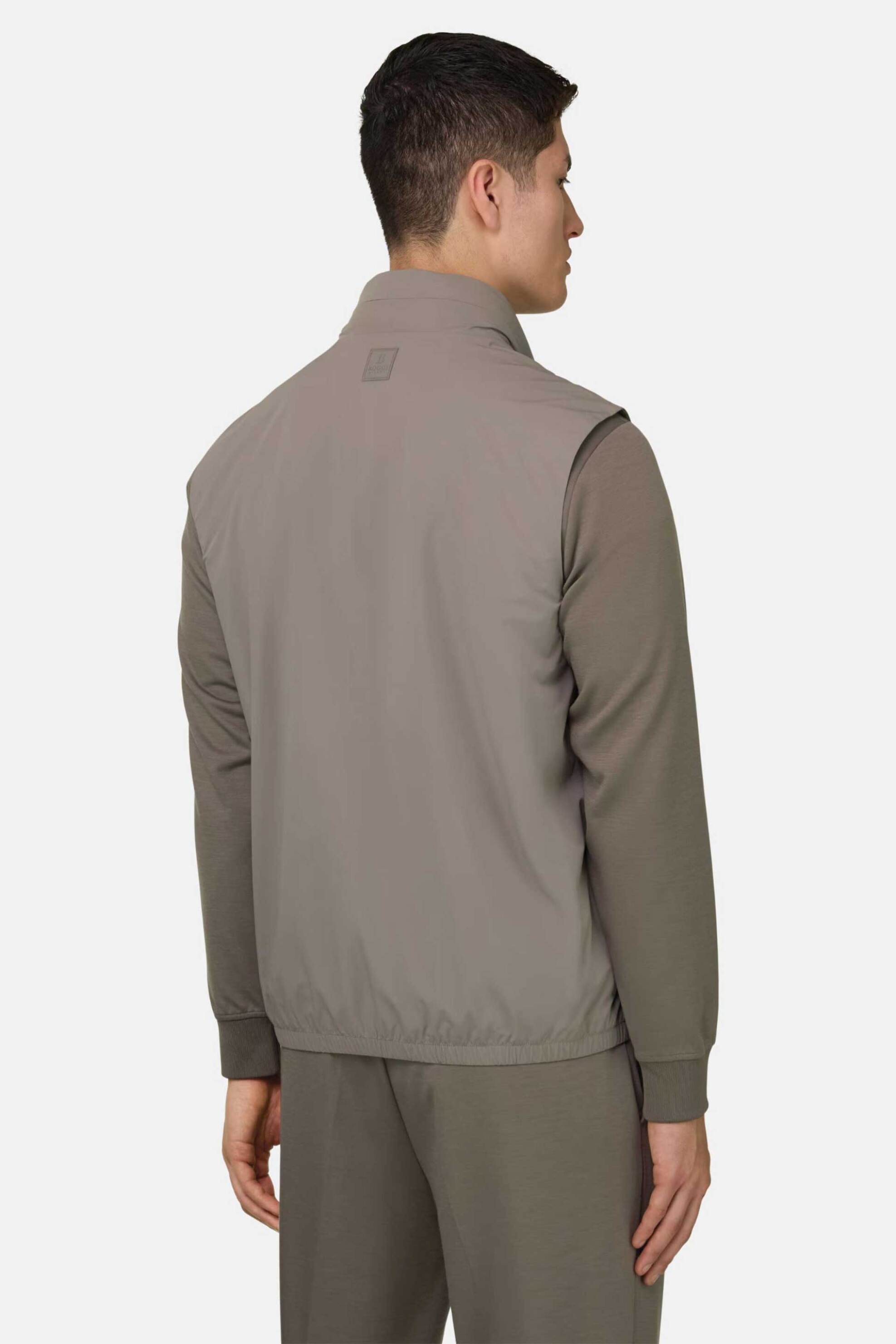 Boggi Milano Ανδρικό Αμάνικο Μπουφάν Regular Fit - Bo26P016601 Γκρι