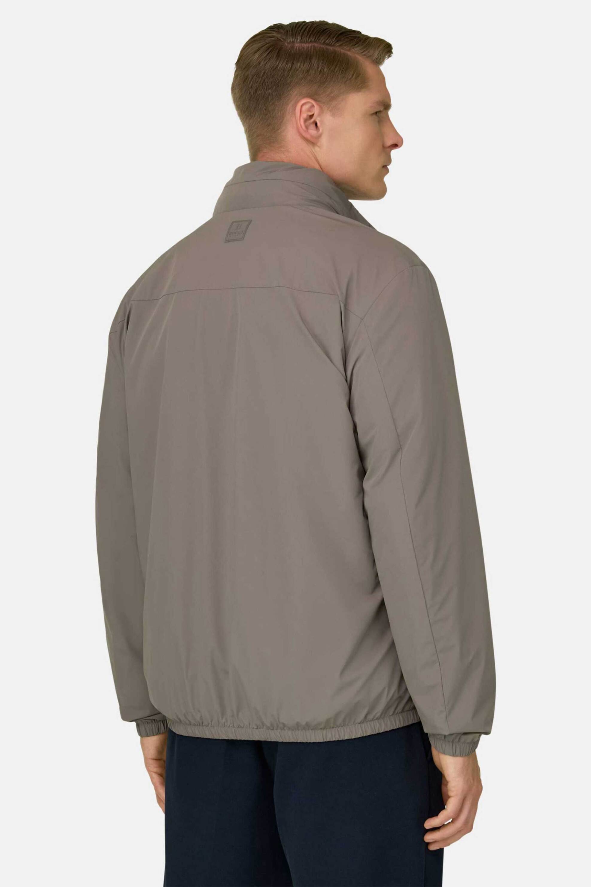 Boggi Milano Ανδρικό Bomber Jacket Μονόχρωμο Regular Fit - Bo26P016902 Γκρι