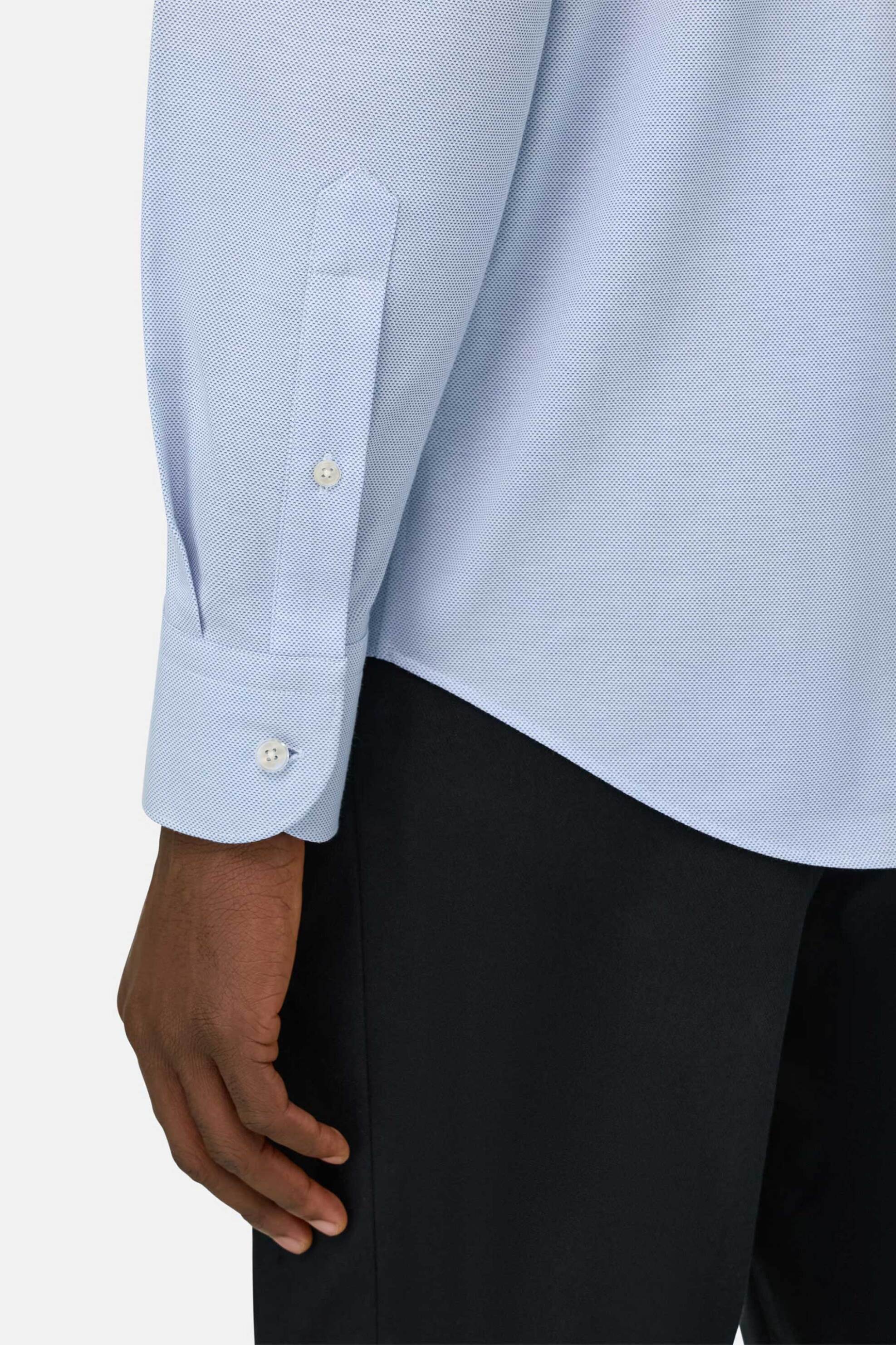 Boggi Milano Ανδρικό Πουκάμισο Μονόχρωμο Regular Fit - Bo26P019301 Γαλάζιο